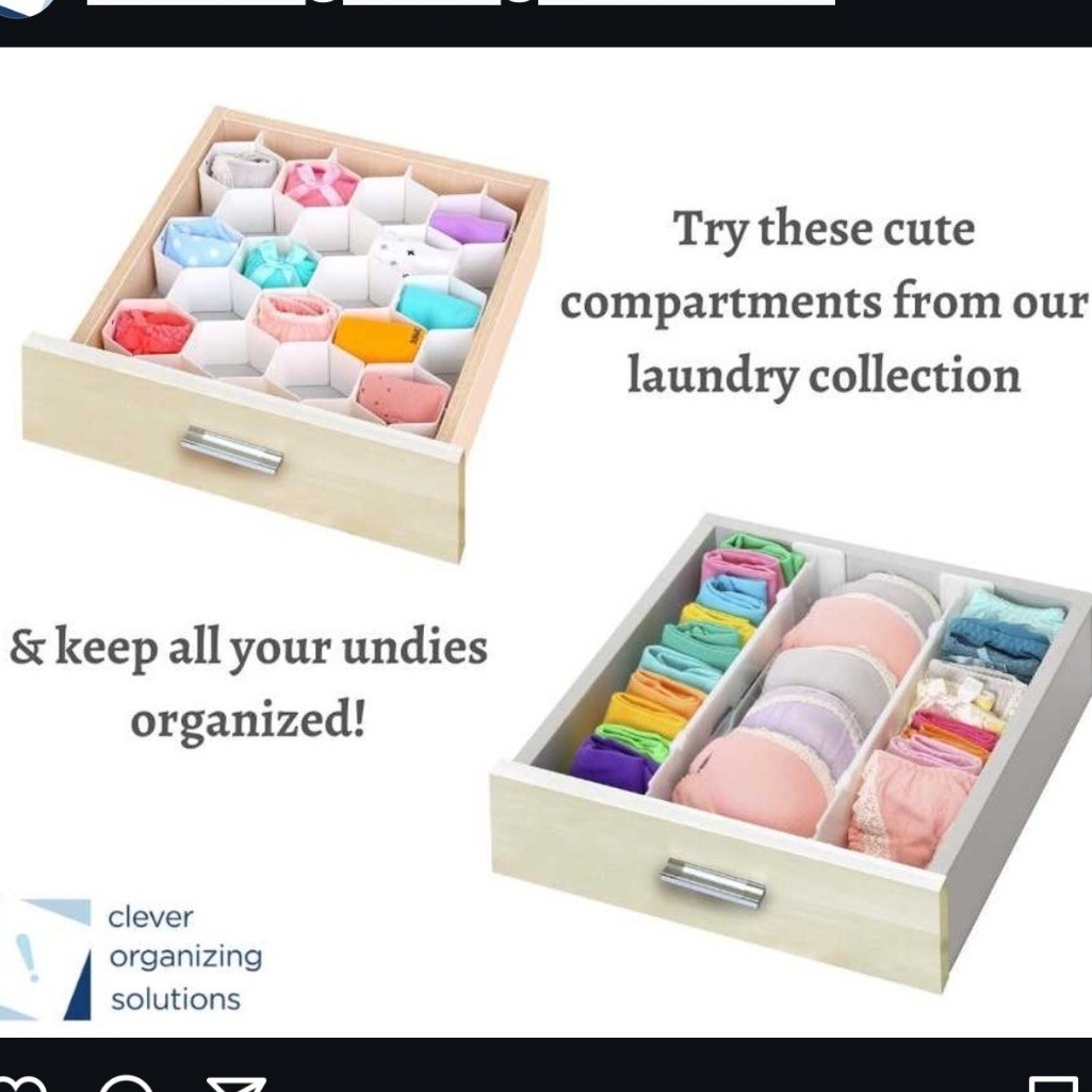 Set of 8 Honeycomb Drawer Organizer Divider Craft Sock Modular Storage