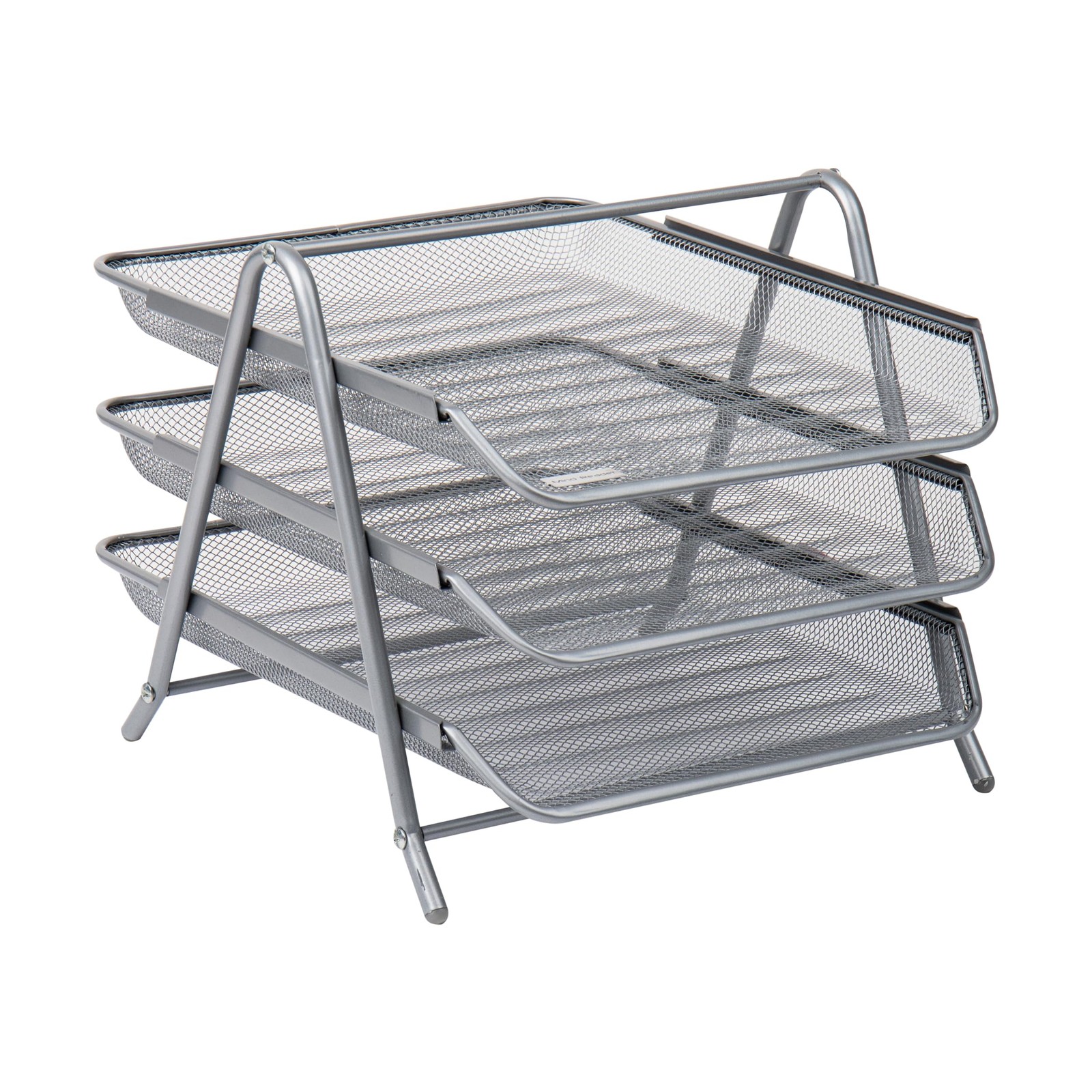 Mind Reader 3-Tier Paper Tray, Desktop Organizer, File Storage, Office, Metal…