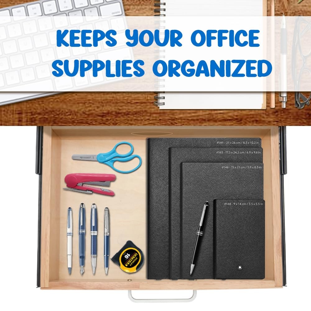Under Desk Drawer Storage Organizer – Wooden Mounted Sliding Pull-out Wood