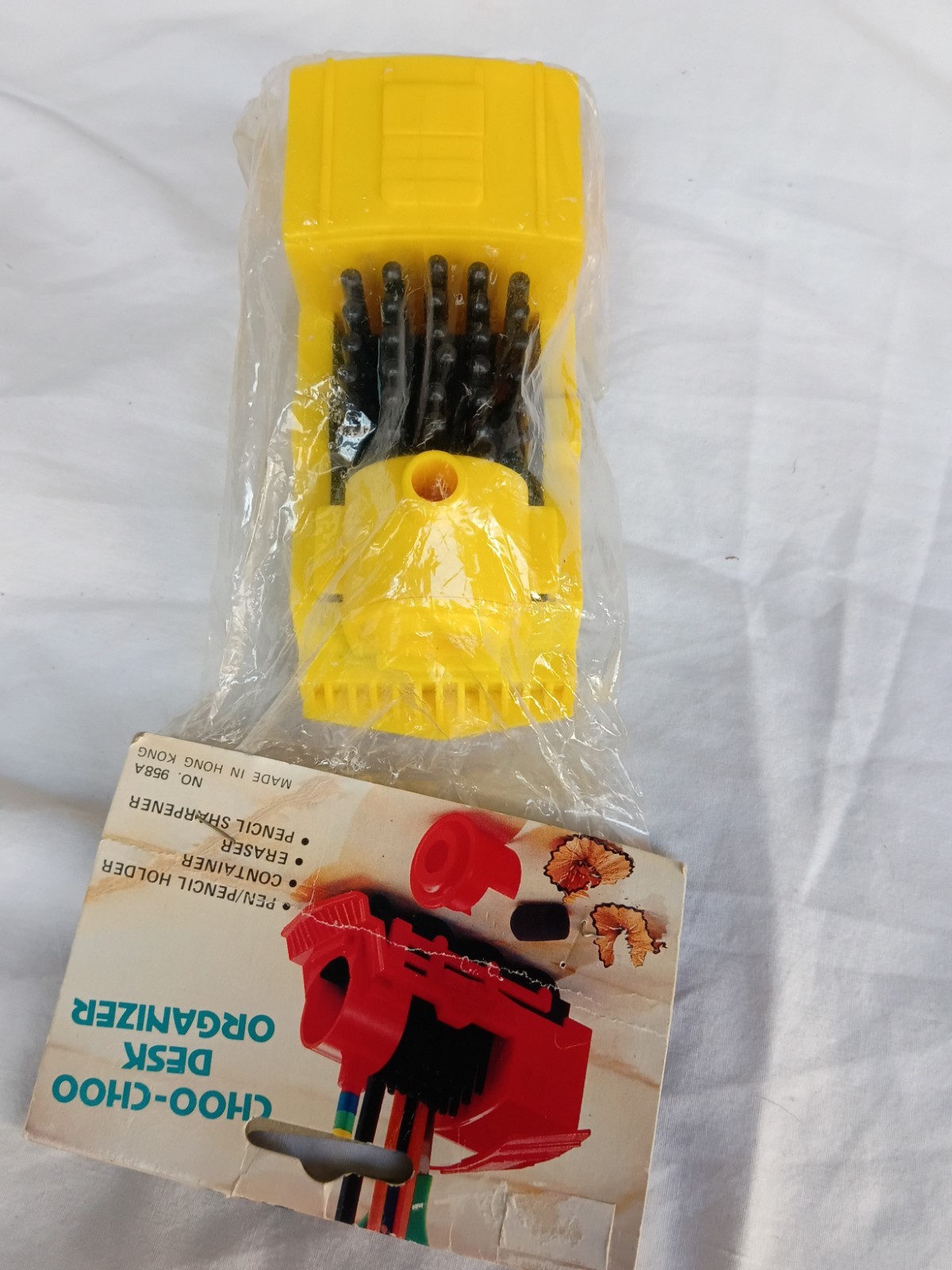 Vintage Plastic Train Choo-Choo Desk Organizer – Holder, Sharpener, Container