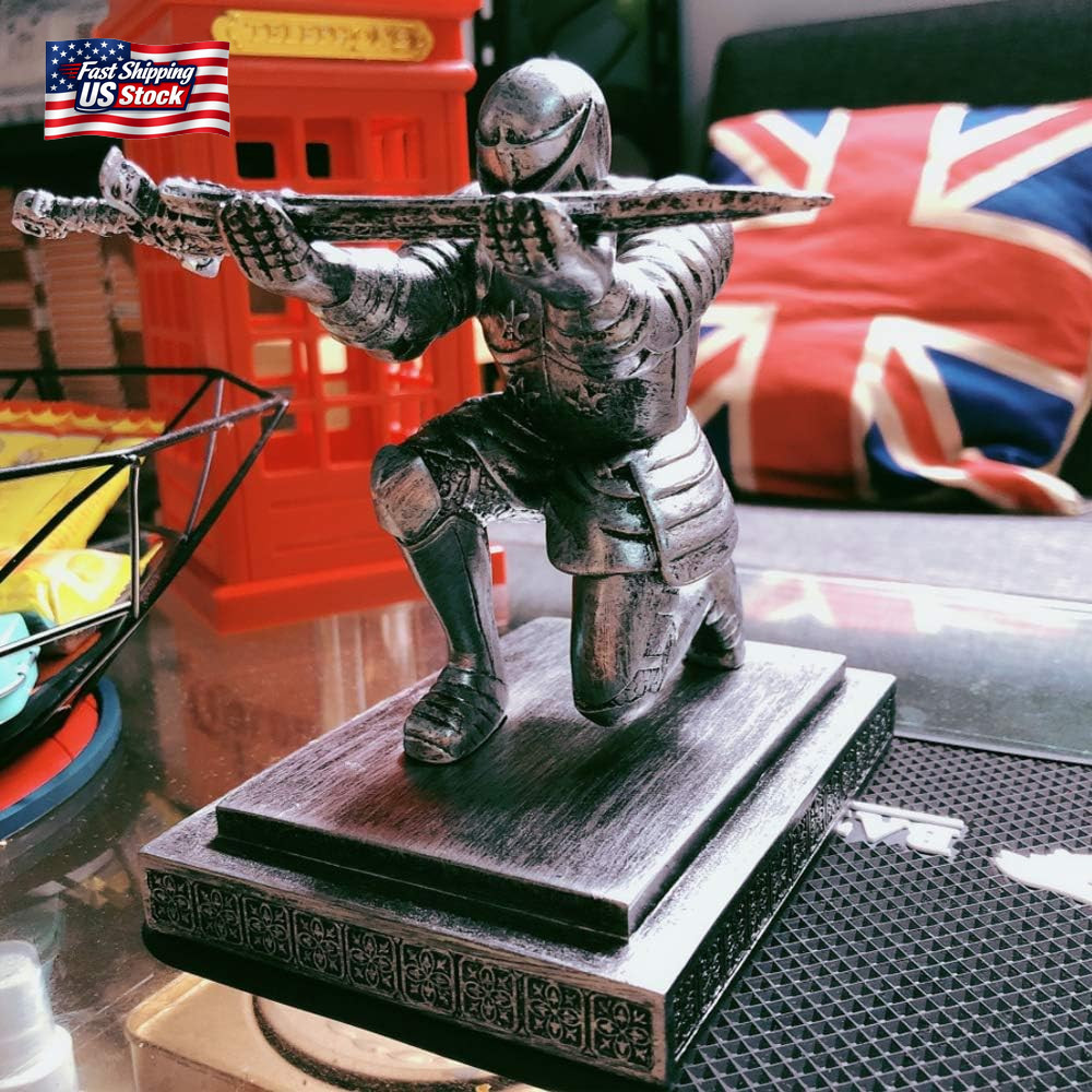 Knight Pen Holder Magnetic Cool Desk Accessories and Organizers Executive Soldie