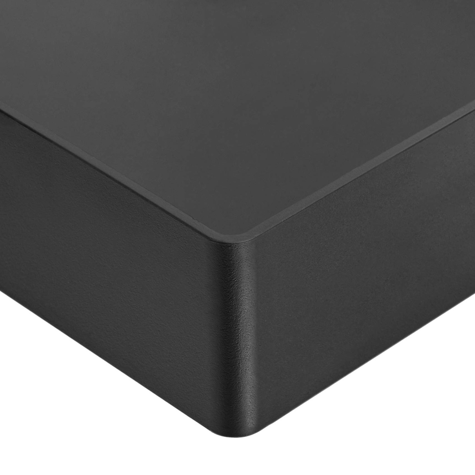 Amazon Basics Rectangular Plastic Desk Organizer, letter size 2 Pack, Black