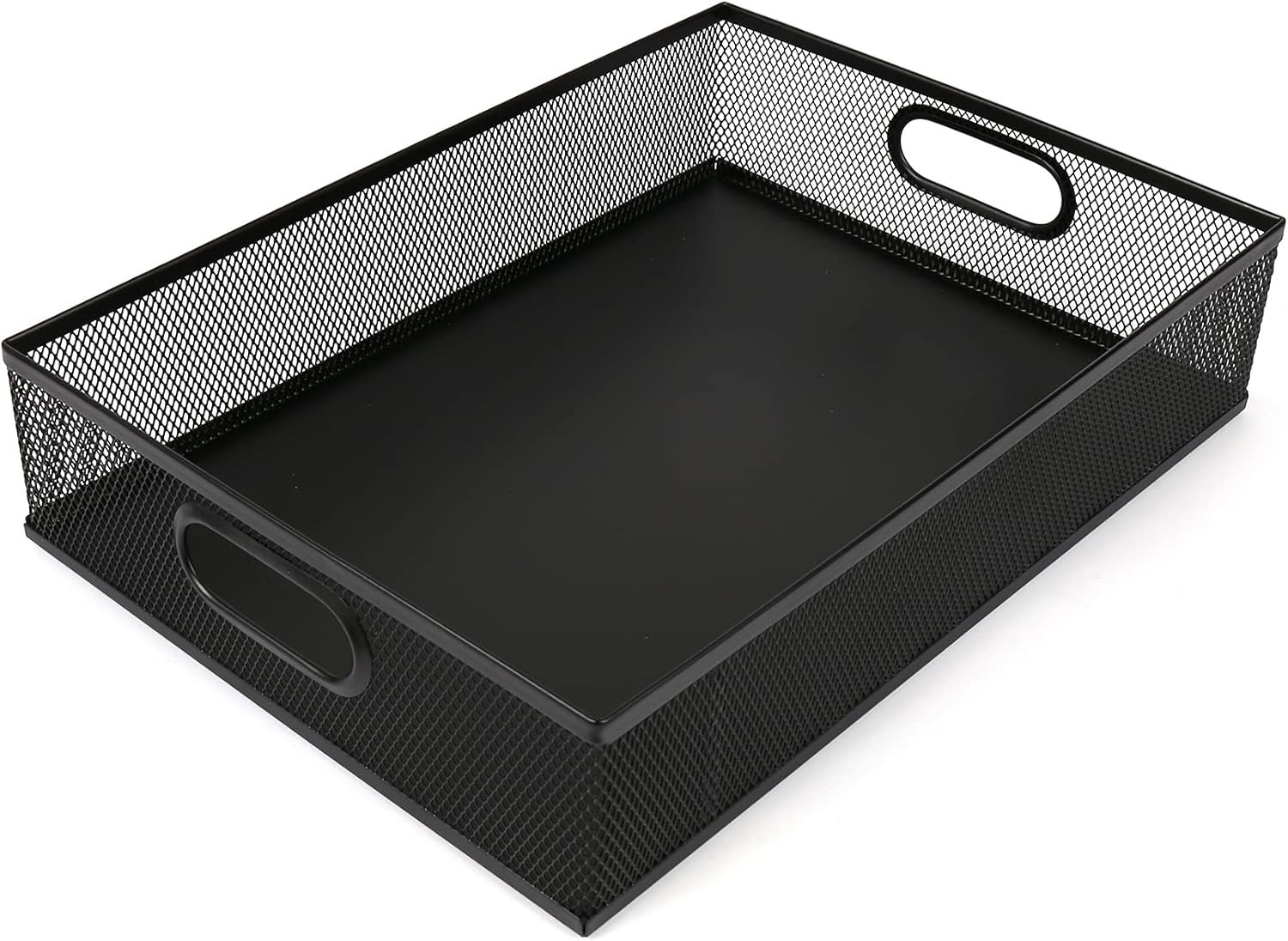 Elegant A4 Large Metal Mesh Desk Organizer Tray – Versatile Storage Solution