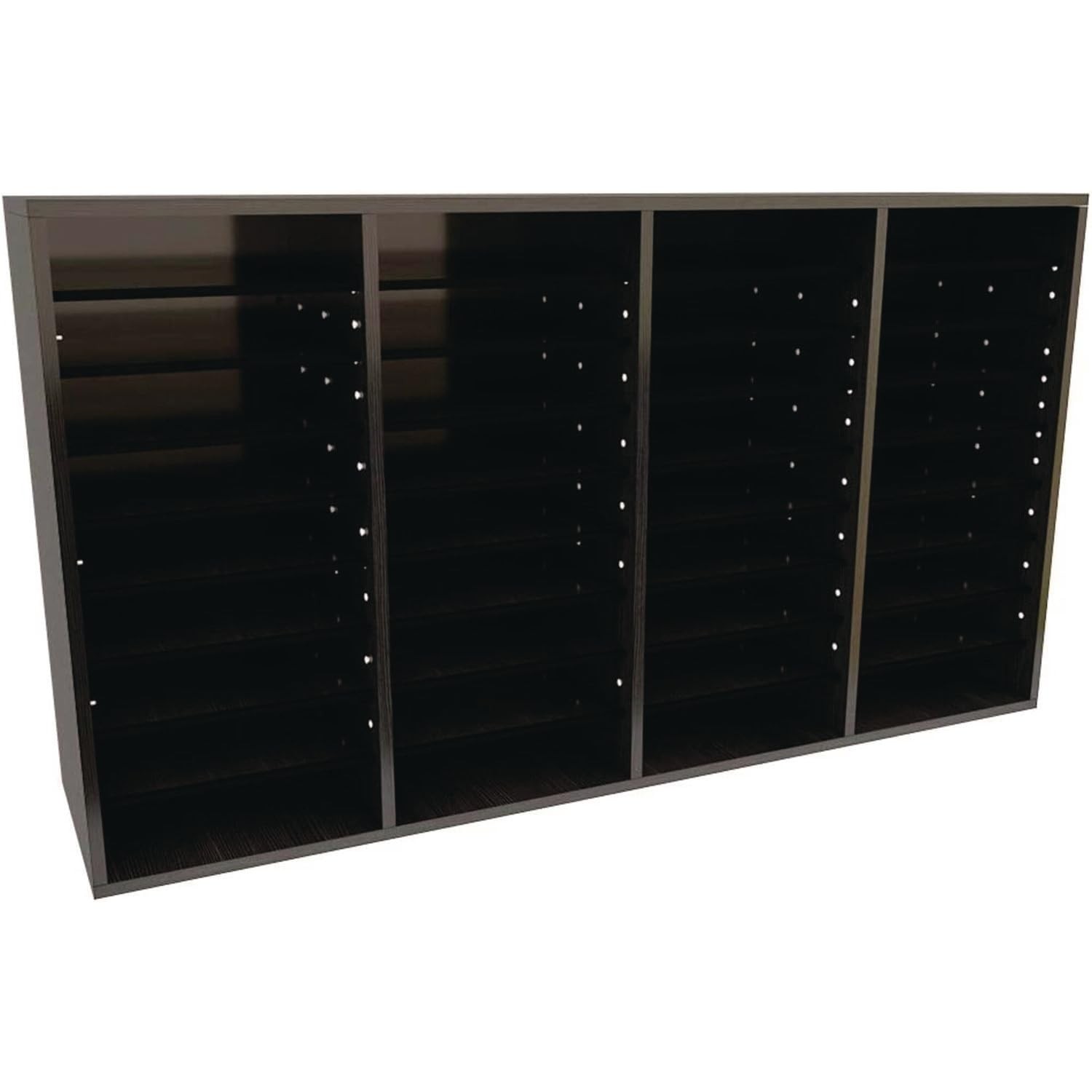 Wooden Adjustable Literature Organizer, 36 Compartment Office Mailbox, or Cla…