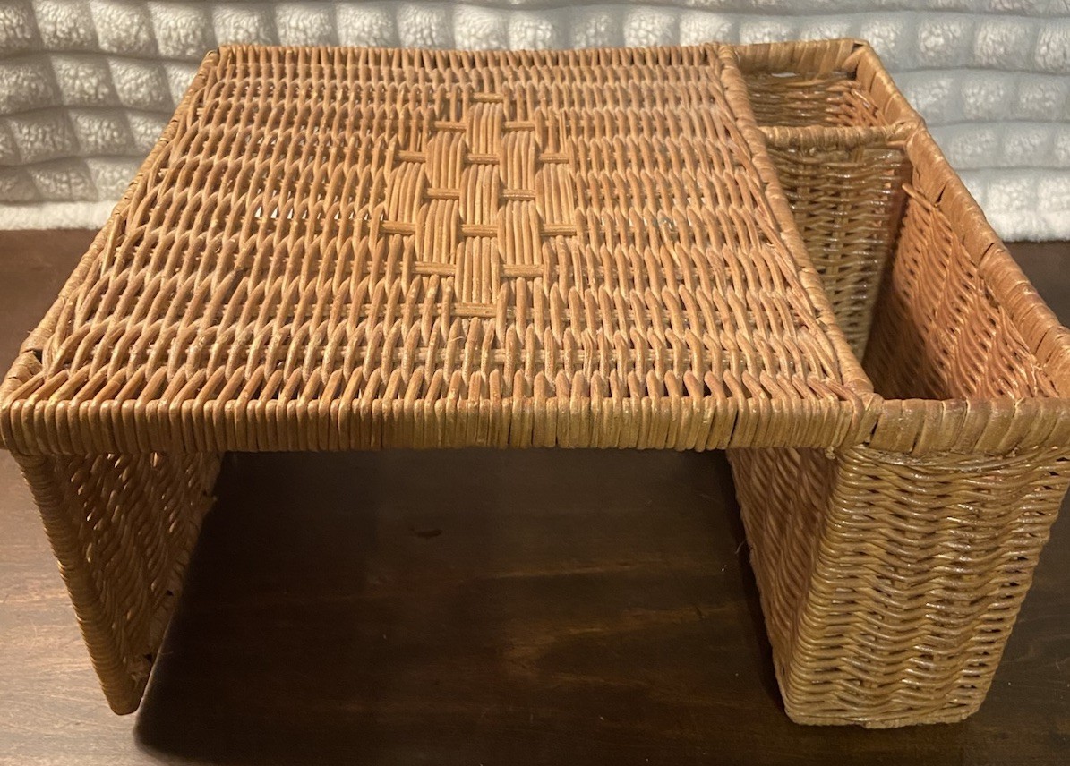 Wicker Rattan Desk Office Organizer