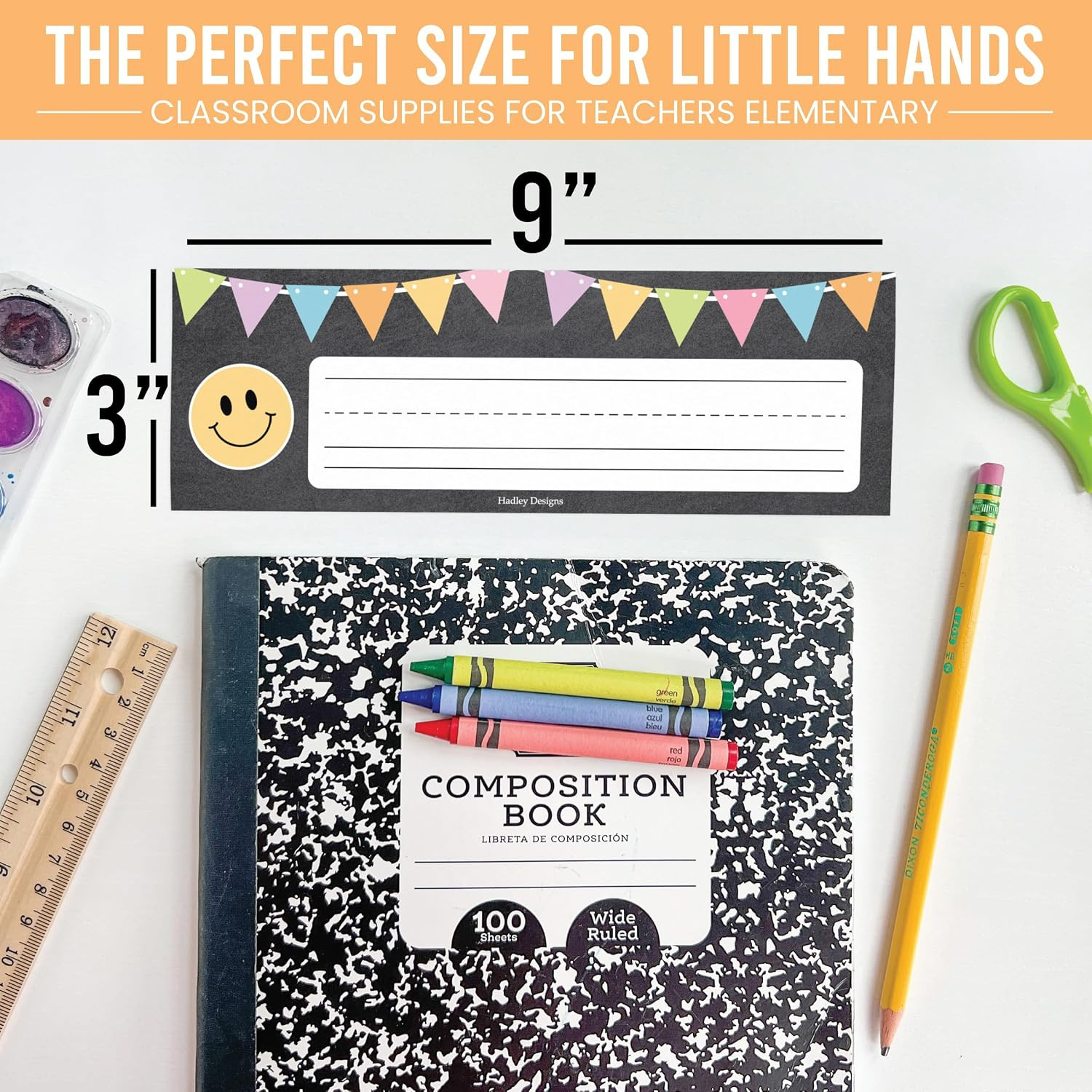 Desk Name Tags for Classroom – 36 Student Desk Name Plates for Classroom Decor,