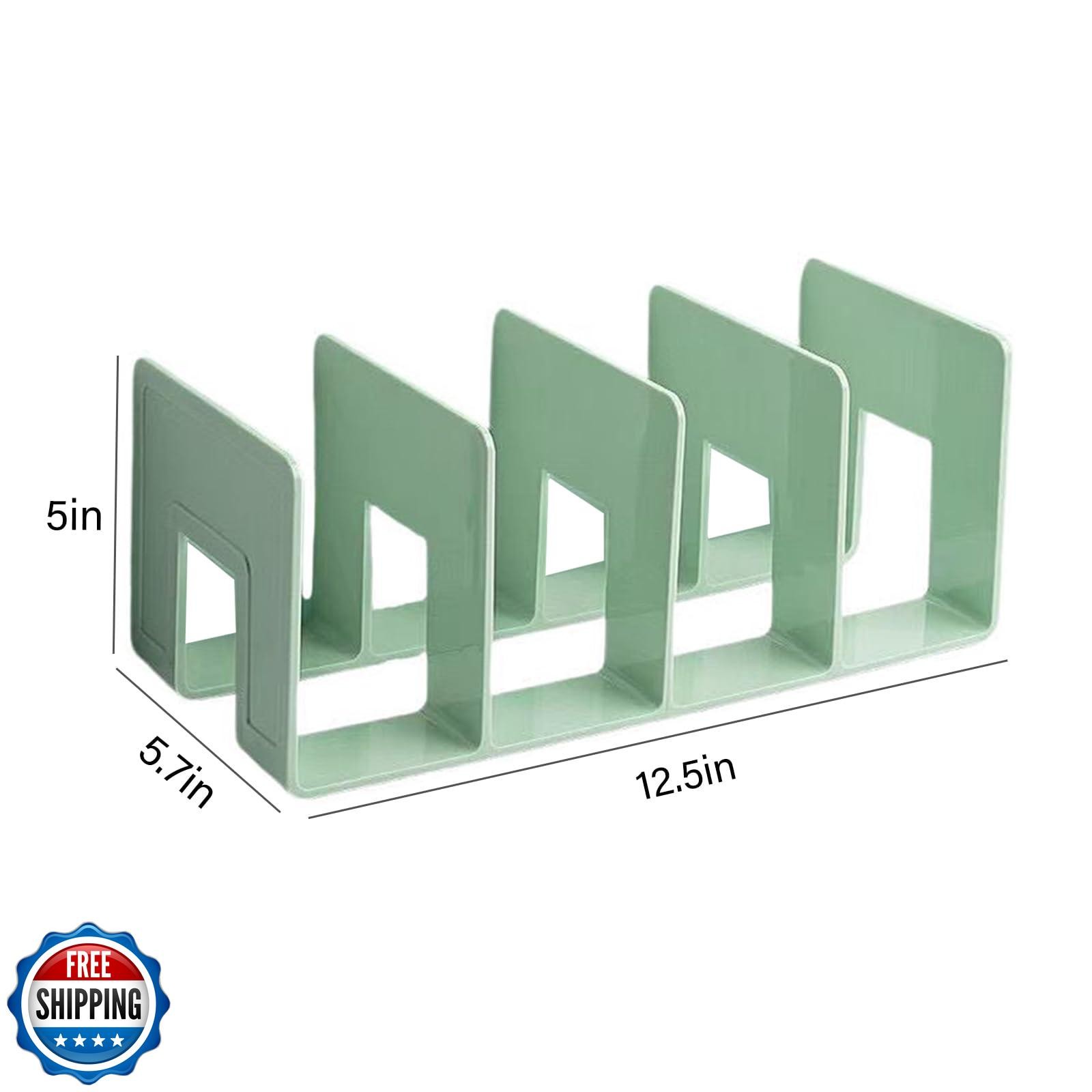 Zhousensen 2PCS Acrylic File Organizer for Desk, Desktop Document/Mail Organi