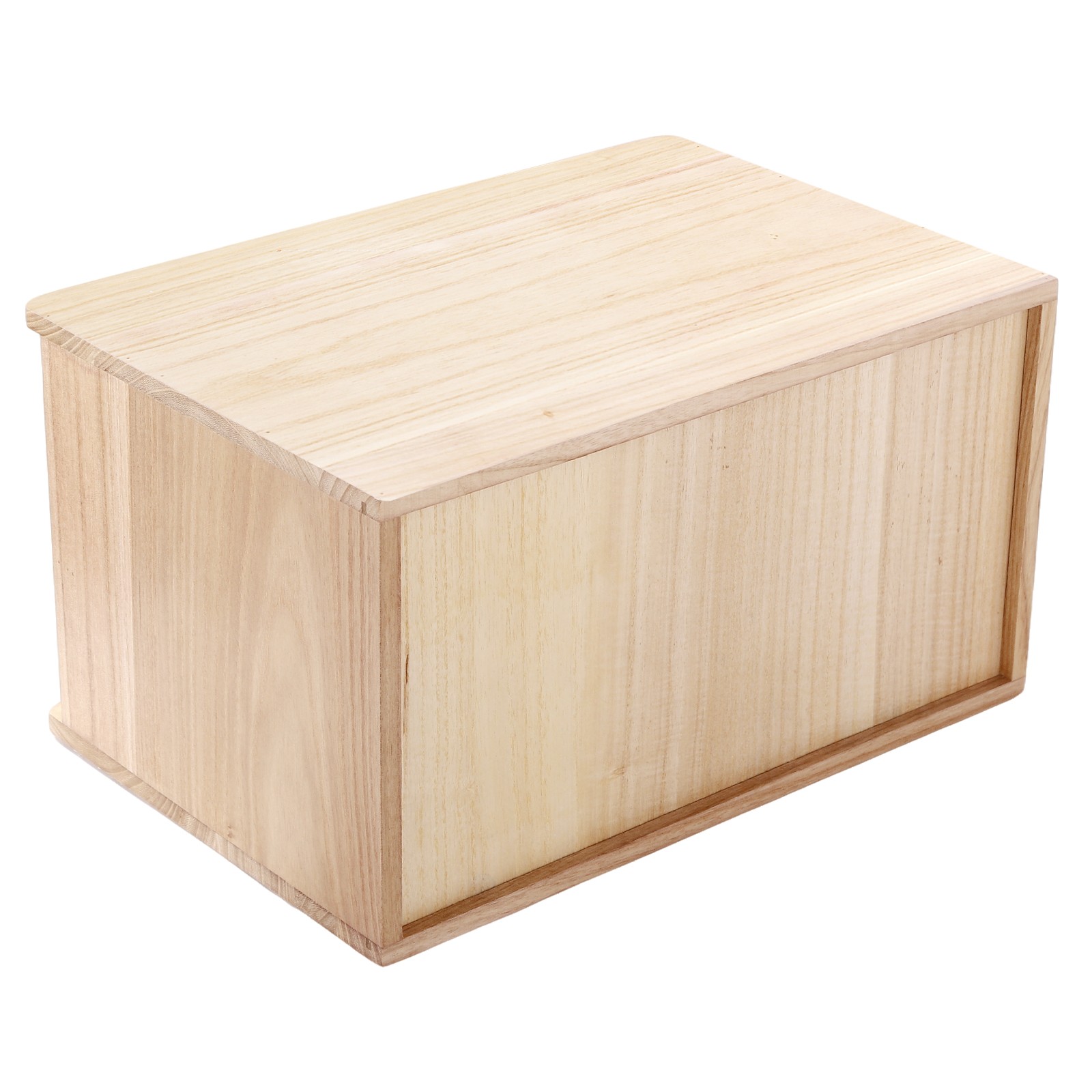 2 Tier Desktop Organizer with 2 Lockable Drawers Wooden Desk Storage Box
