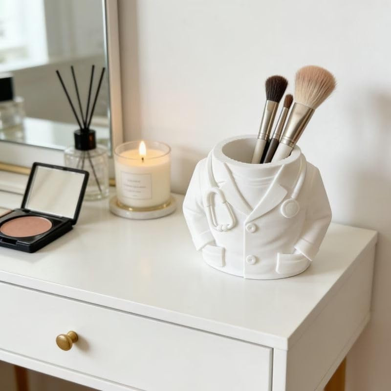 Creative Desk Organizer,Doctor’S Coat-Shaped Pencil Pen Holder,Desk Organizers S
