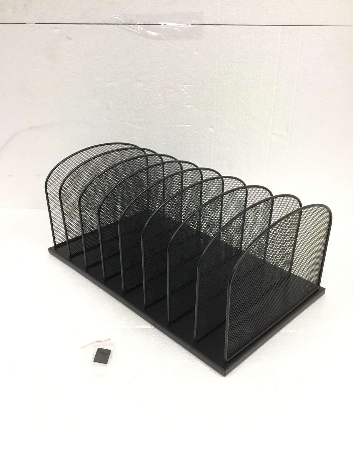 4x NEW Safco 3253BLOnyx Mesh Desk Organizer, 8 Upright Sections, FREE SHIP, QTY