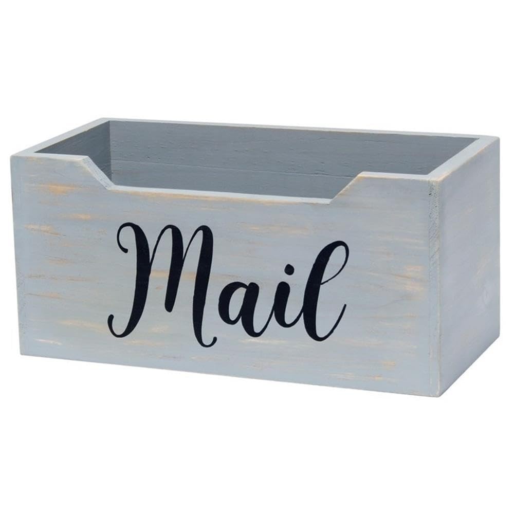 HG2010-GMB Rustic Farmhouse Wooden Tabletop Black Script Word Organizer , Let…