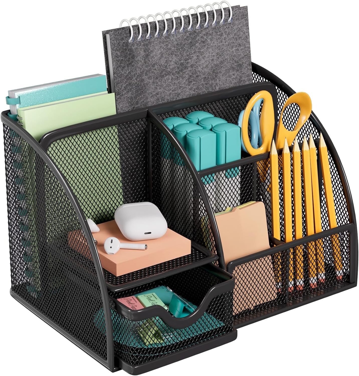 MaxGear Mesh Desk Organizer, Desktop Organizer 8.7 x 5.5 x 5 inch, 1 Pack