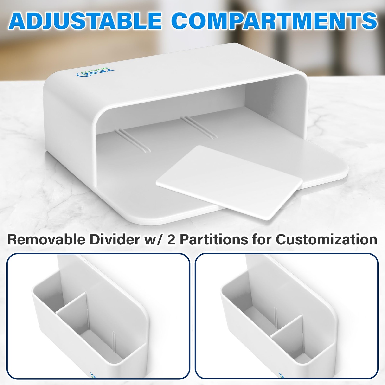 YES4QUALITY Magnetic Pen Holder with Strong Back & 2 White