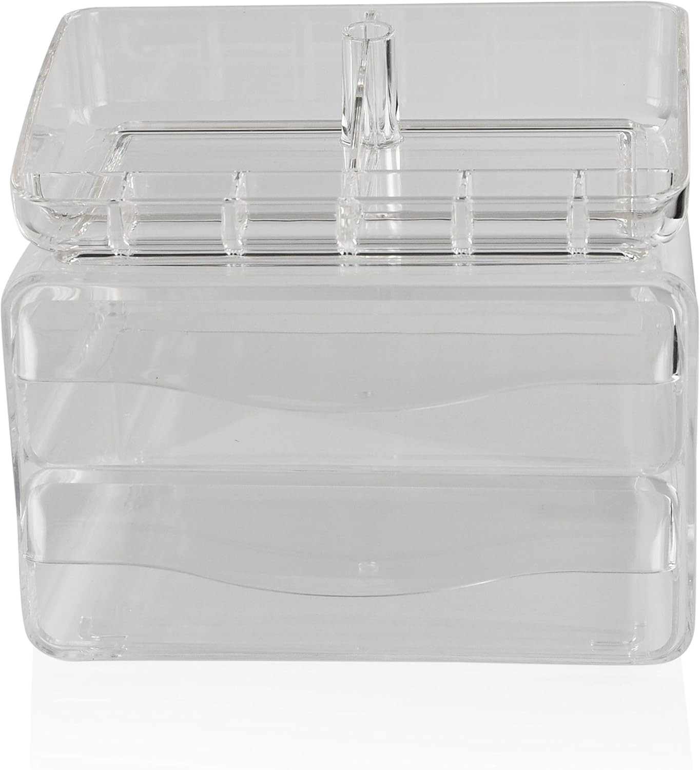 Acrylic 2-Drawer Organizer for Office Supplies or Makeup and Cosmetics