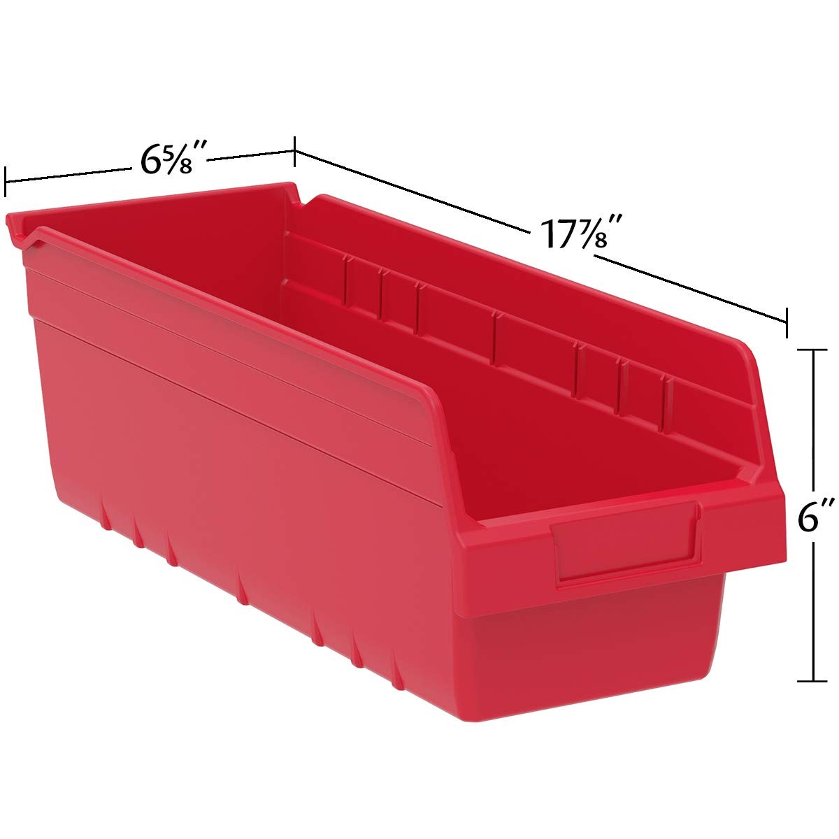 30098 Plastic Nesting Shelfmax Storage Bin Box 18inch X 6inch X 6inch Blue 10