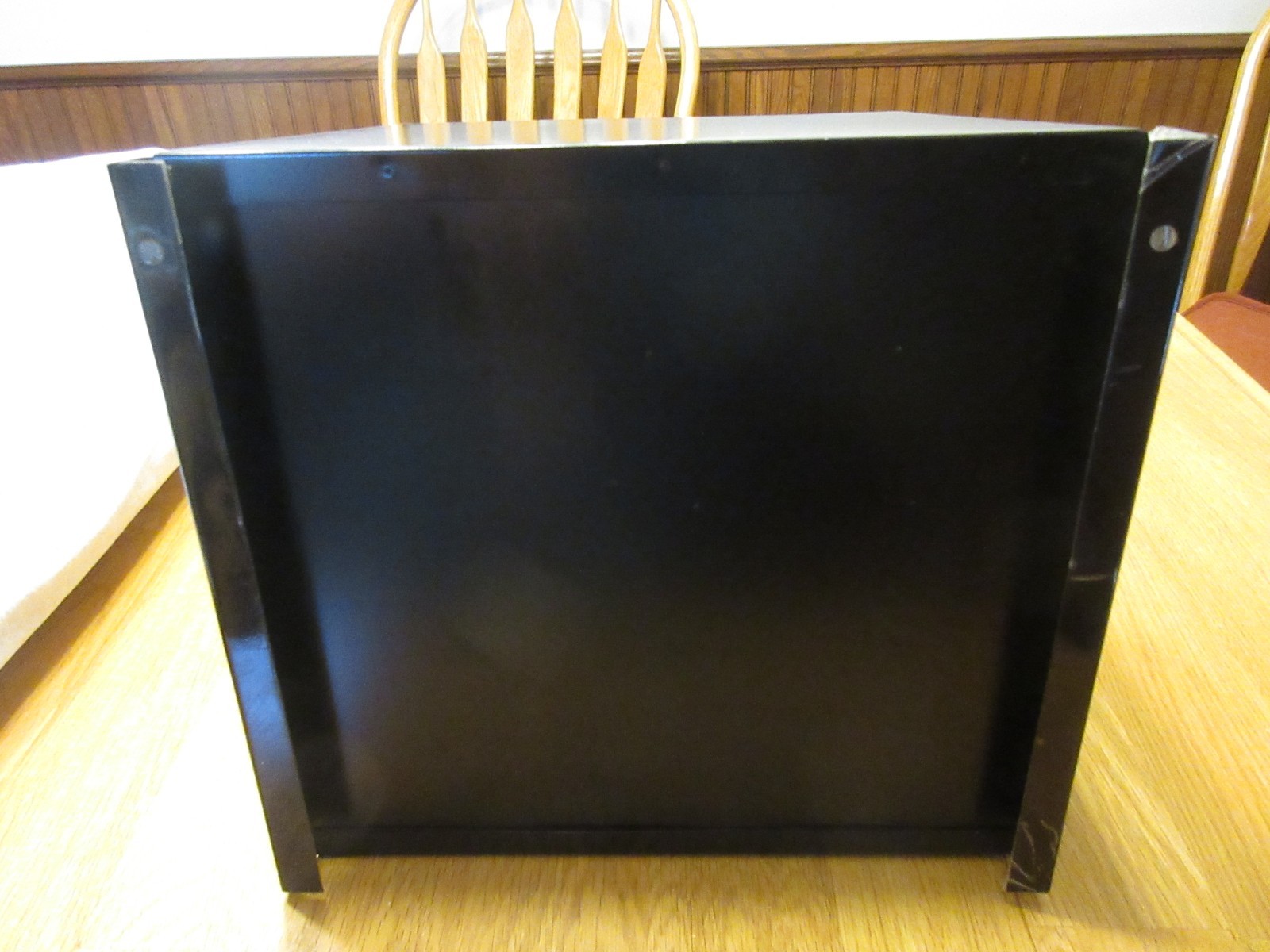 Vintage Metal Desk File Organizer Letter Holder Retro Black 5 Slot