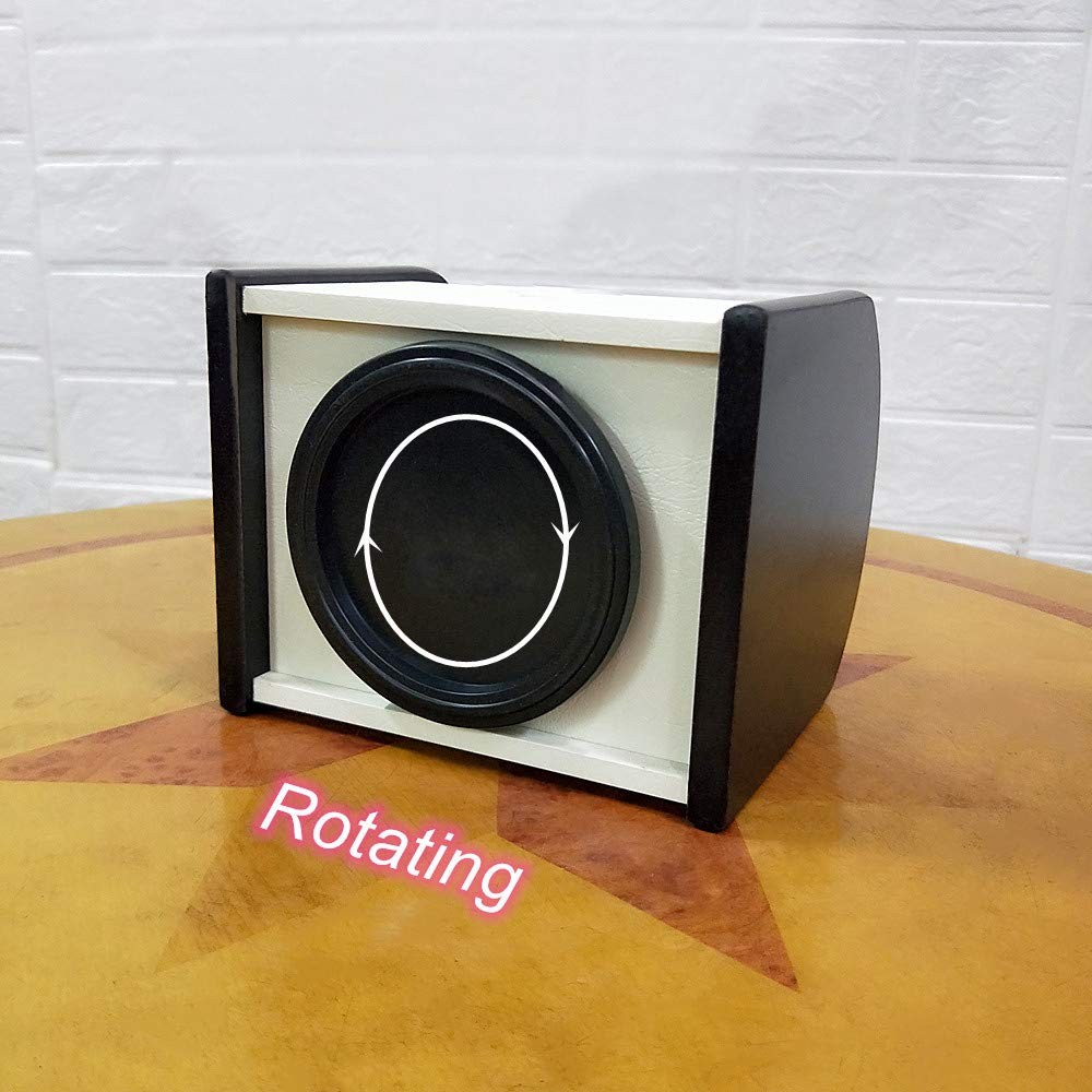 Rotating remote control caddy wood pen/pencil holder for desk organizer White