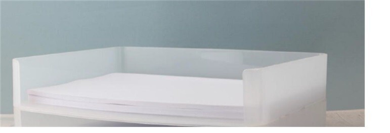 Sorbus 2 Pcs Paper Organizer, Stackable Plastic Letter Tray Desktop File Storage