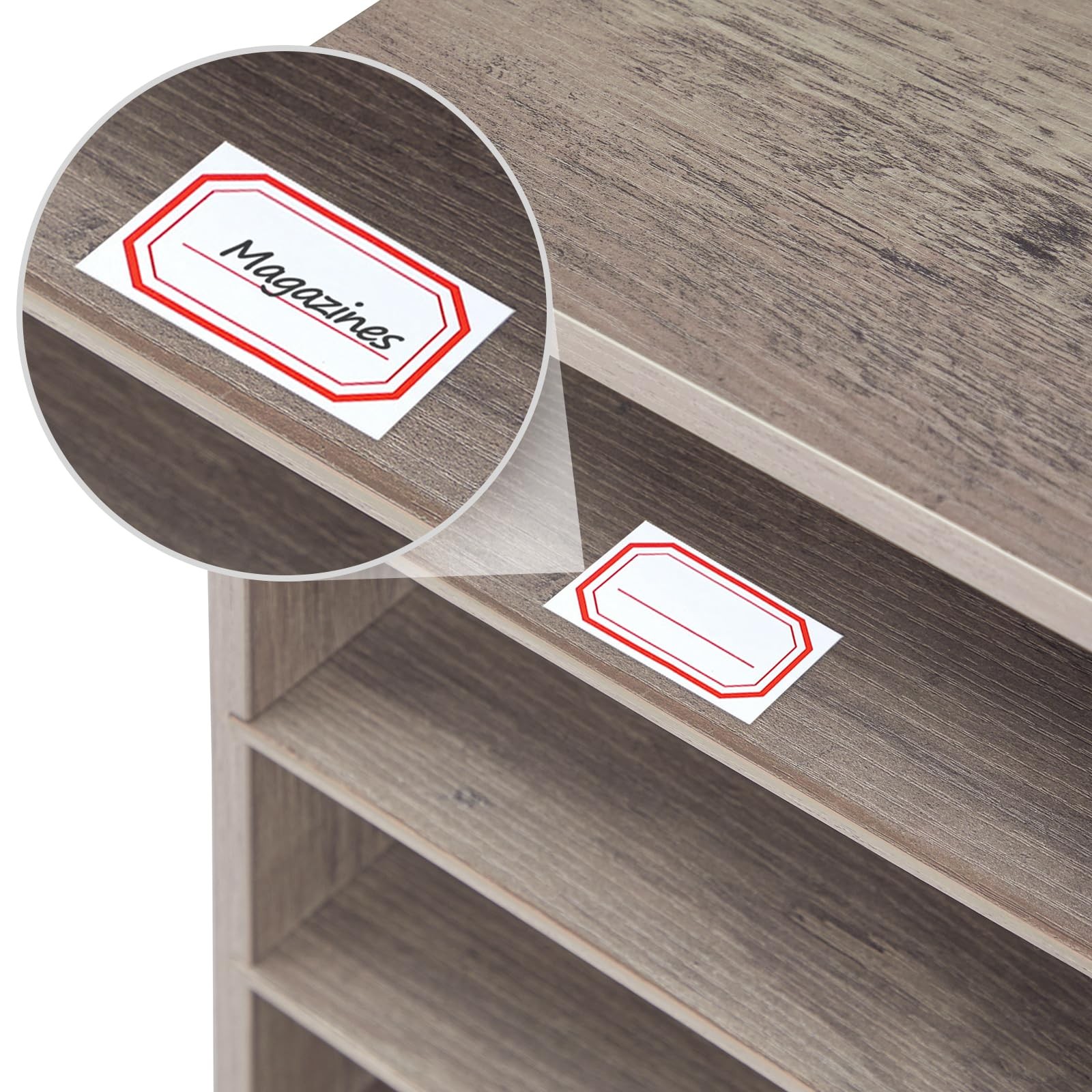 Literature Organizer 27 Compartments Wooden Mail Organizer Countertop Literature