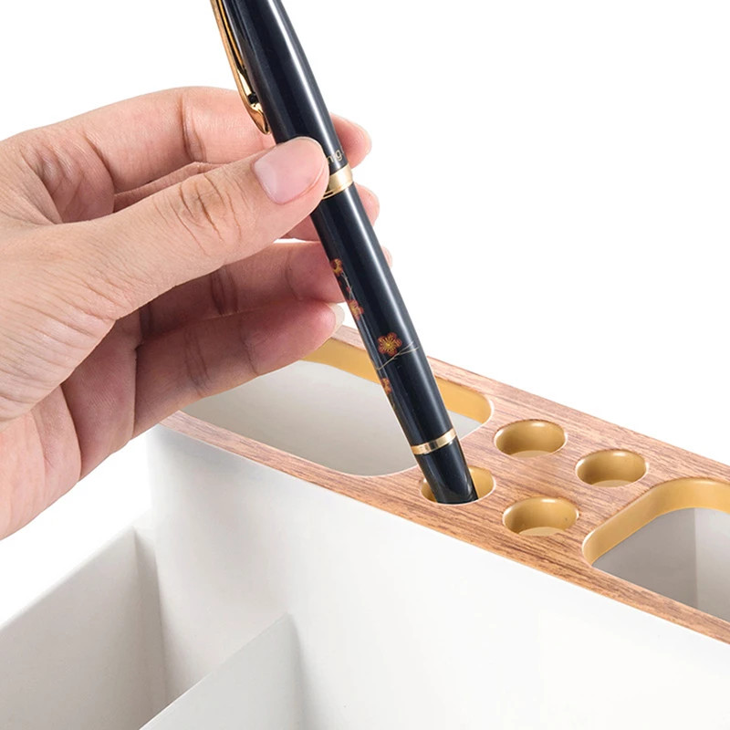 Multifunction Desktop Organizer Pen Holder Stationery Makeup Storage Caddy Box