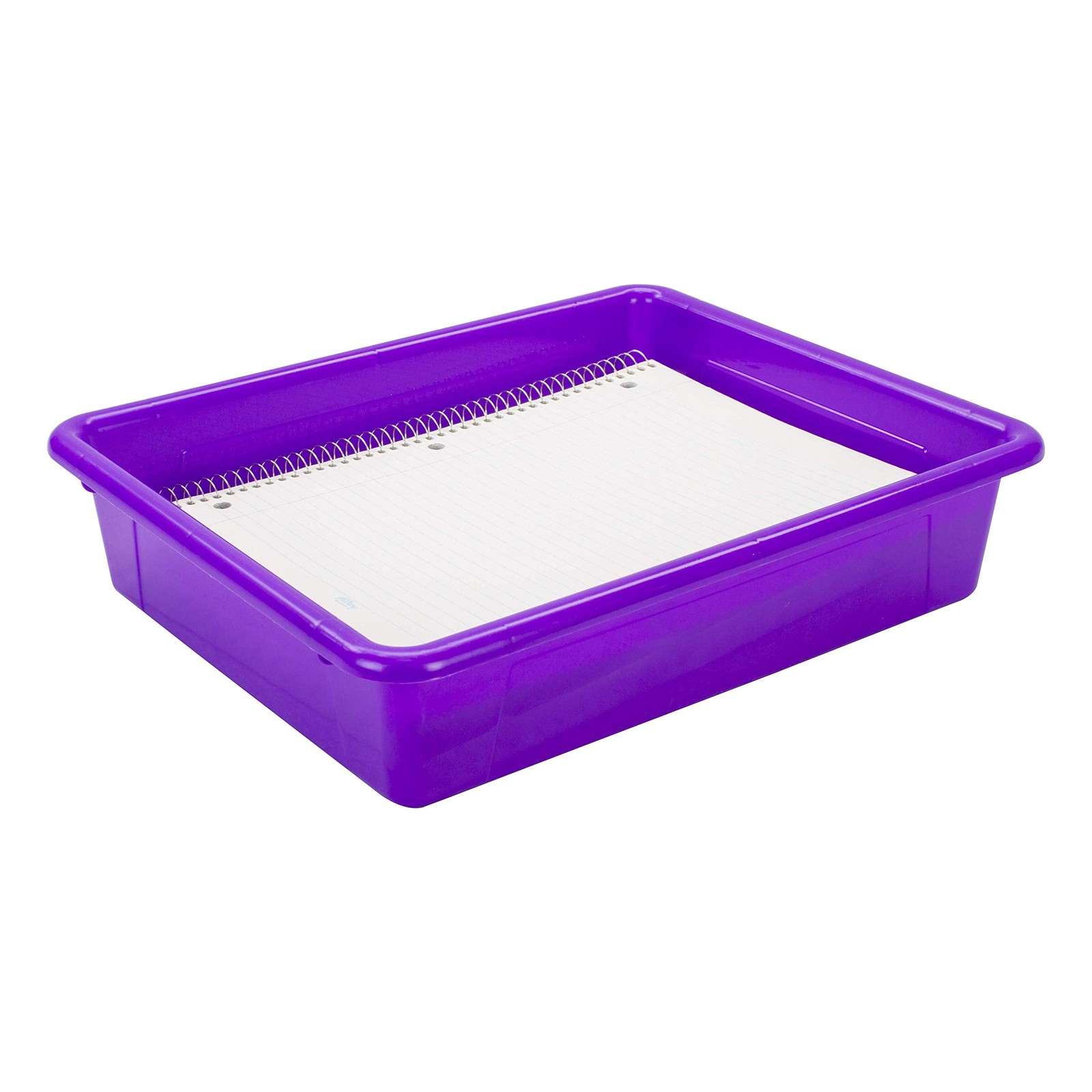 Letter Size Flat Storage Tray – Organizer Bin for Classroom, Office and Home,…