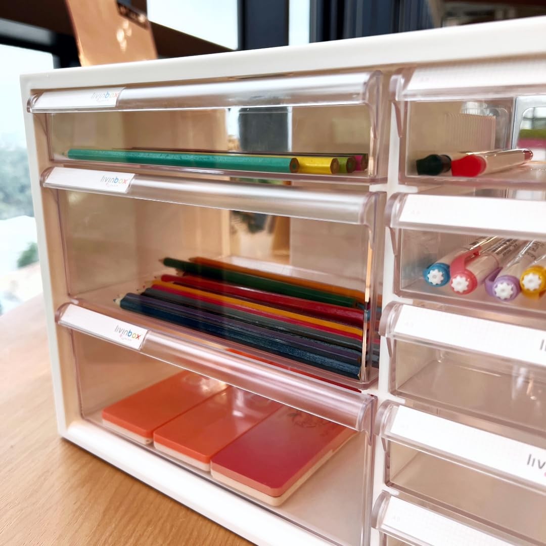 livinbox 13 Drawers and Dividers Desk Drawer Organizer for Hair Accessories A…