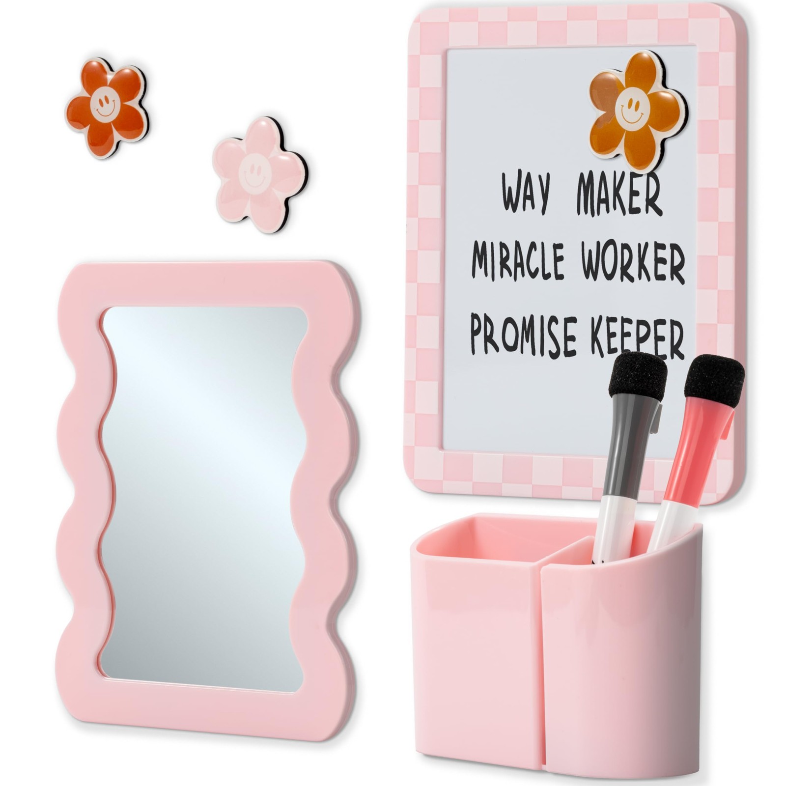 Stylish Locker Kit for Girls – Includes Mirror, Whiteboard, Pen Holder, Cute …