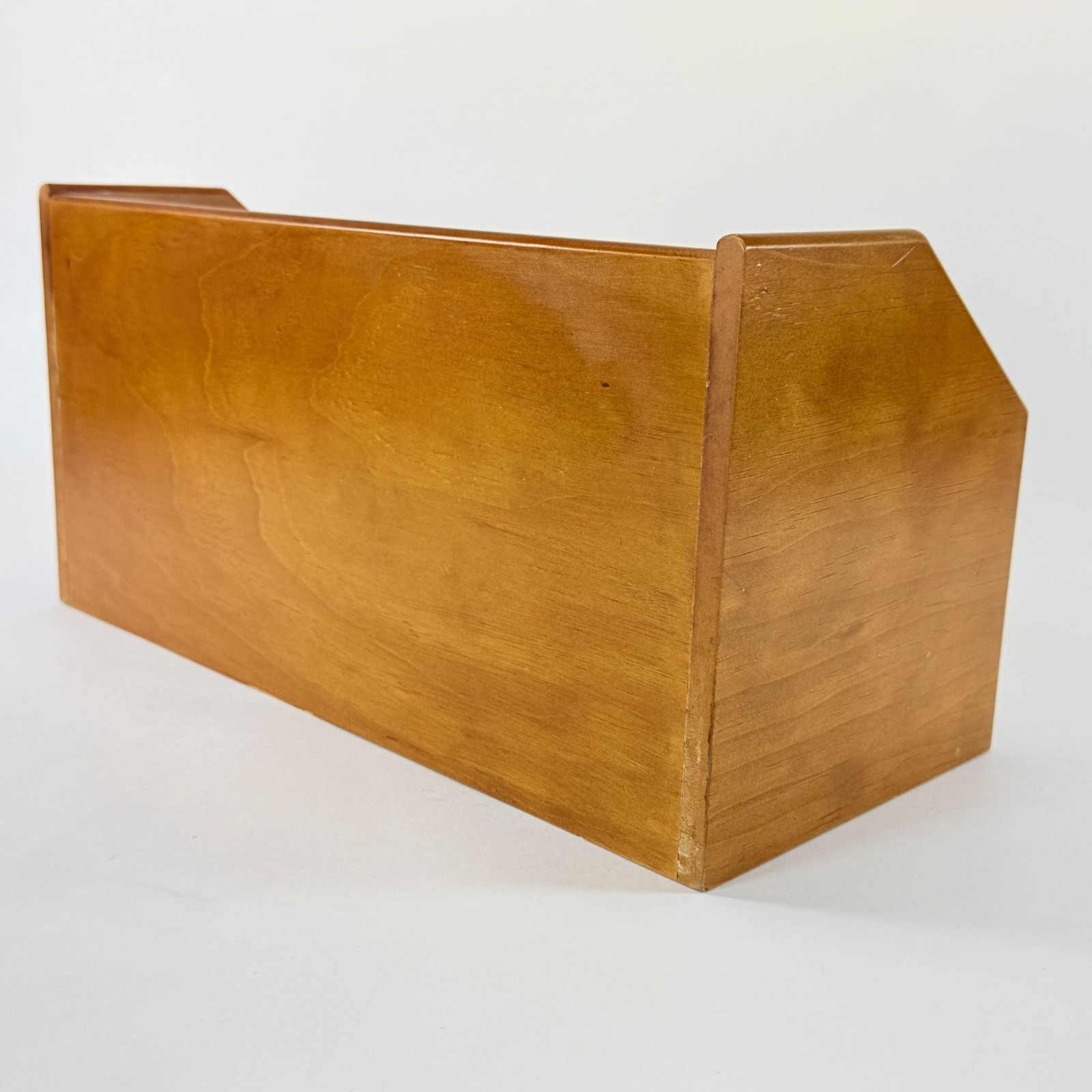 Vintage Wooden Bill Organizer 31 Slots Desk Mail Sorter Drawer