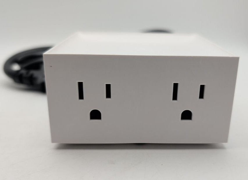 Bostitch Konnect Power Hub With Two AC Outlets For Office Desk Workspace White