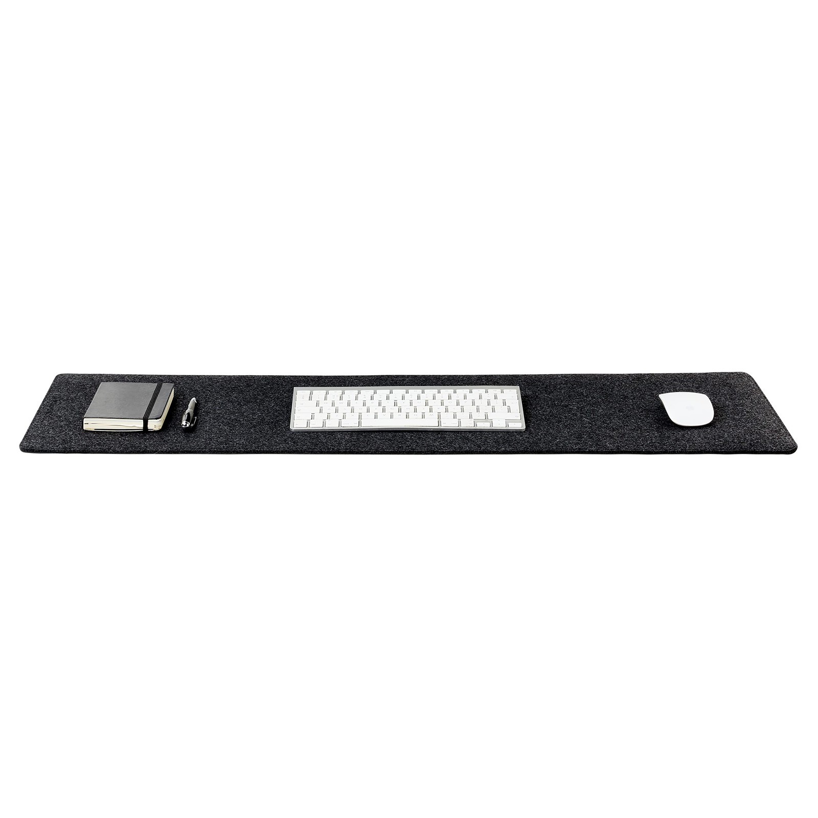 Wolvende Premium Felt Desk Mat | Medium 12″ x 36″ | x 36″, Dark Gray