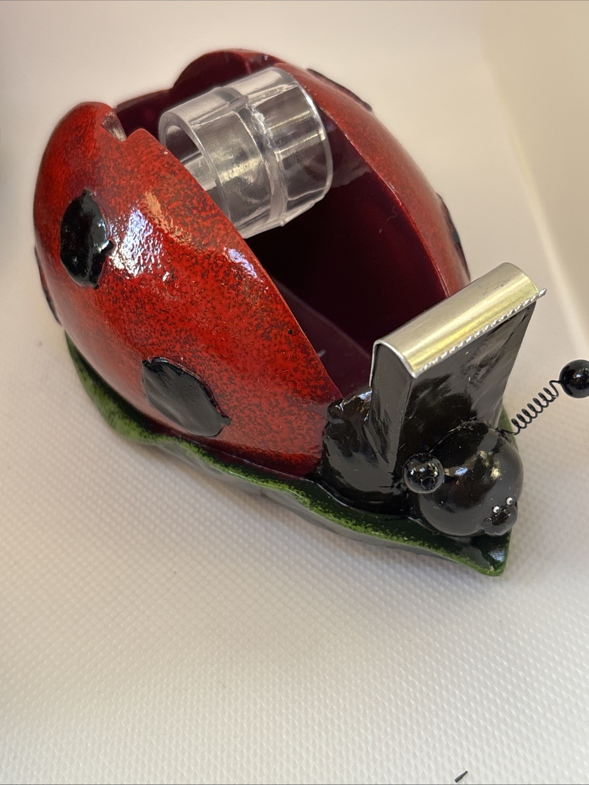 Vintage Ladybug Ceramic Desk Set. New Vintage. Wildlife Foundation Ranger Gift