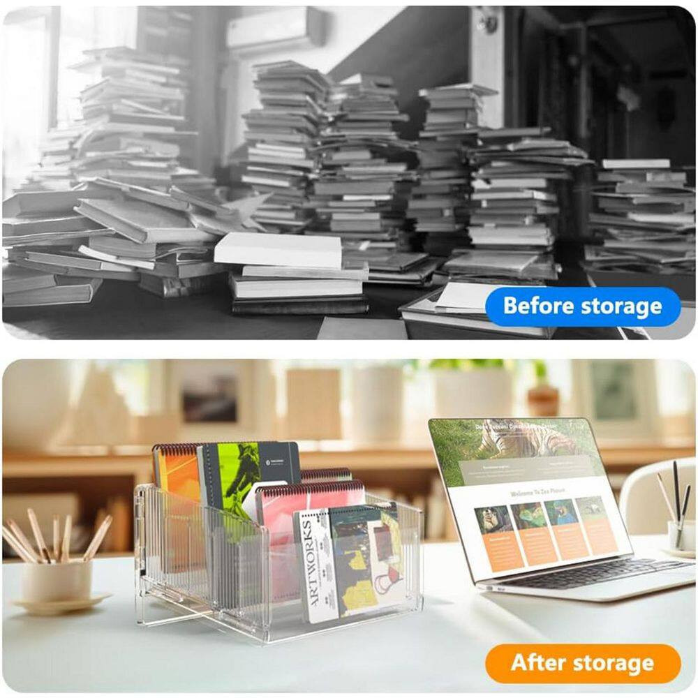 File Sorter Organizer 1Pack Five Layer Clear Acrylic Letter Tray Desktop Mail Ho