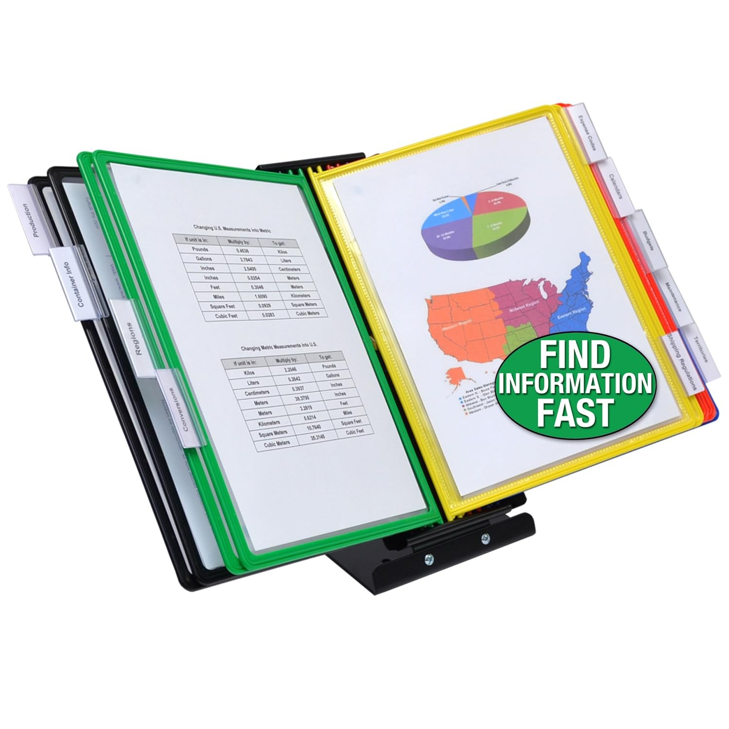 Ultimate Office Switchfile Reference Organizer Displays Both Landscape Or
