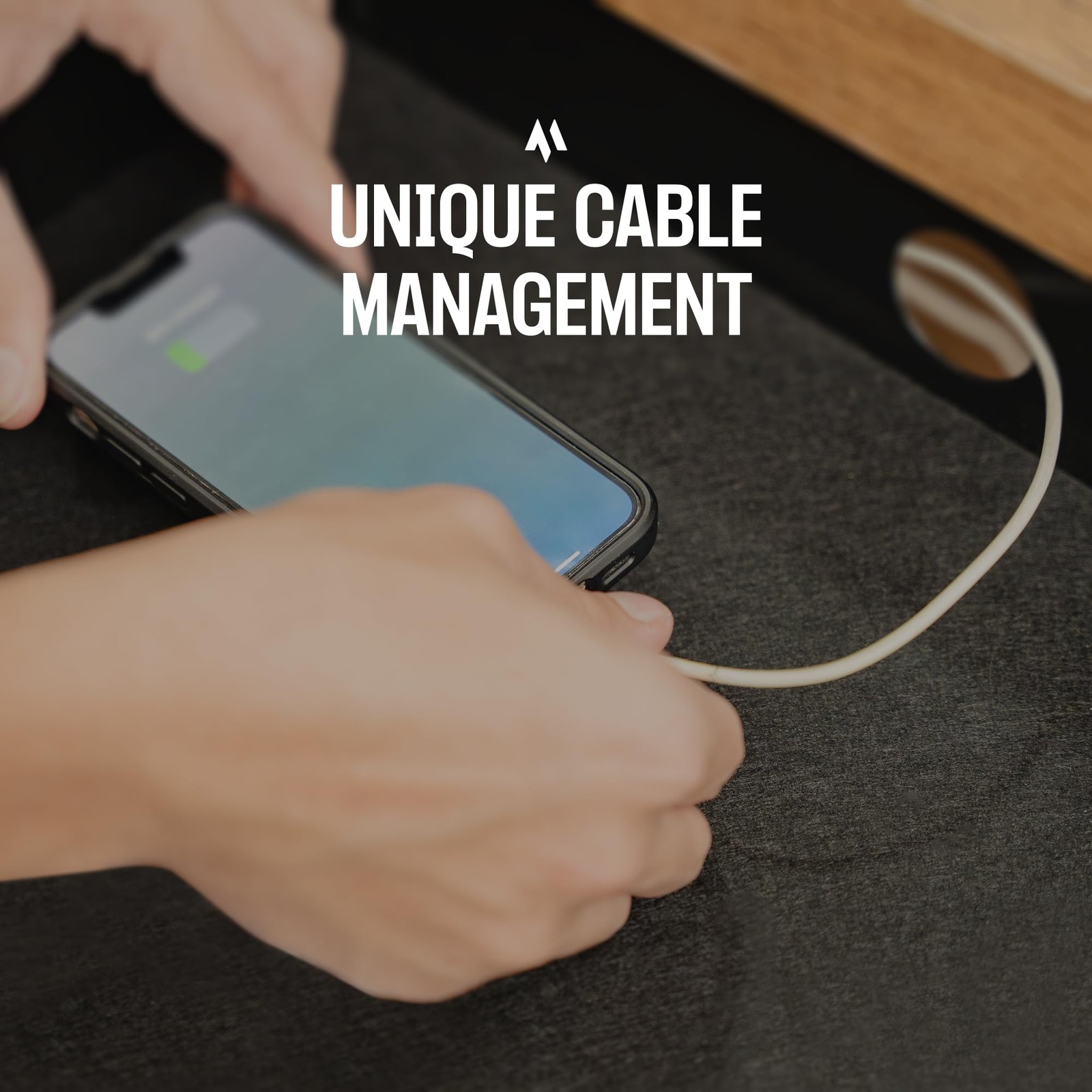Under Desk Lockable Slide~Out Metal Drawer with Cable Management