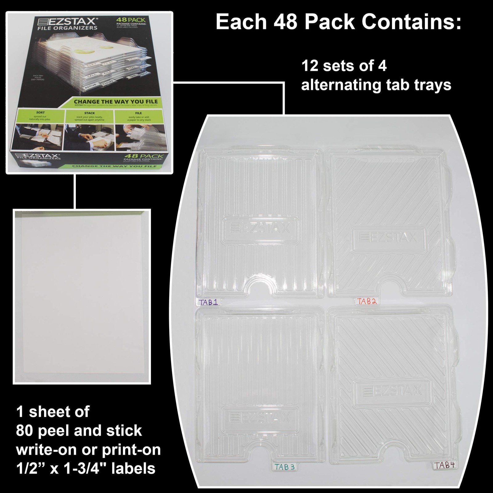 File Organizers – Letter Size, Stackable Trays for Desk – for Office Files, ,…