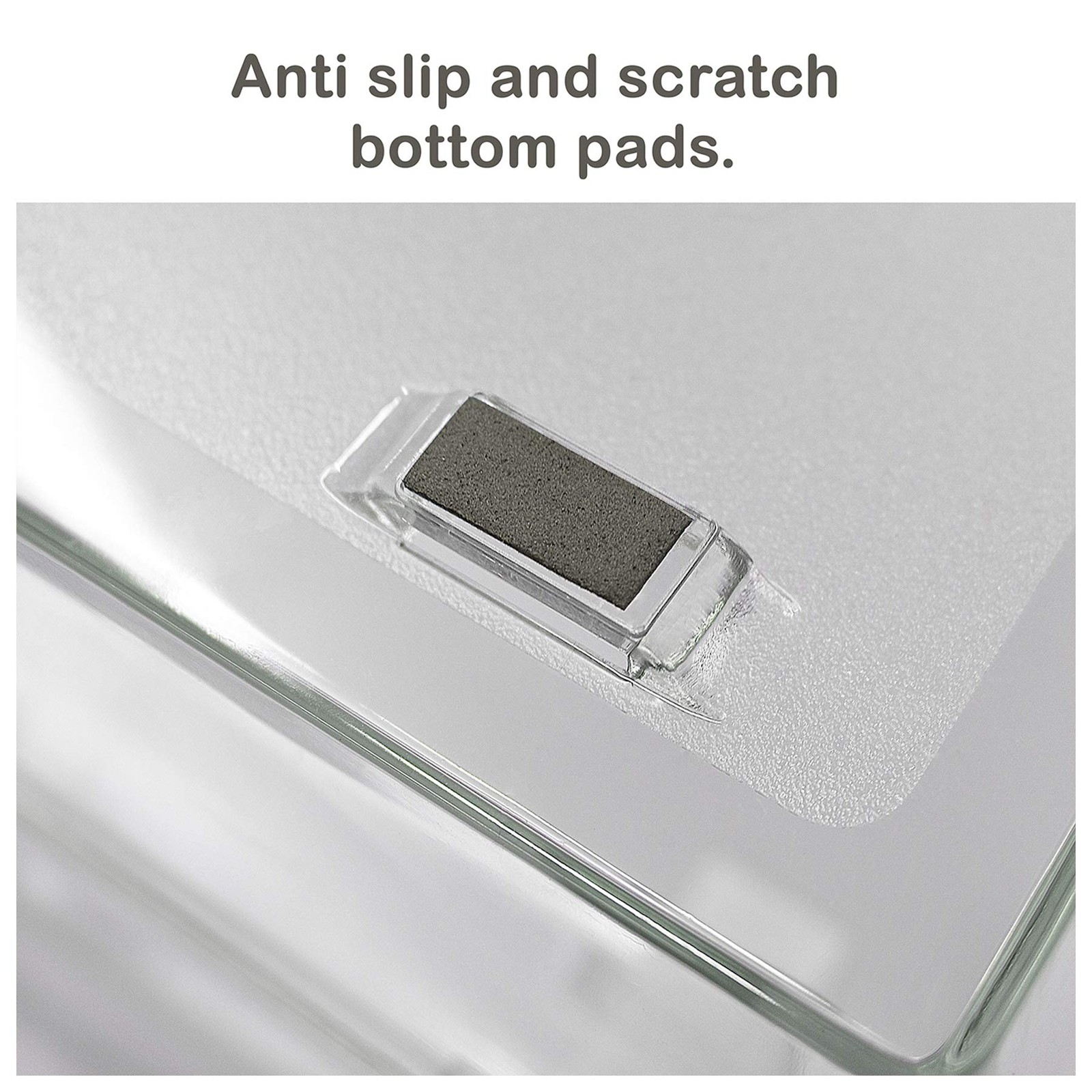 3 Tier Paper Letter Tray Side Load Size Office Desk File Organizer Clear
