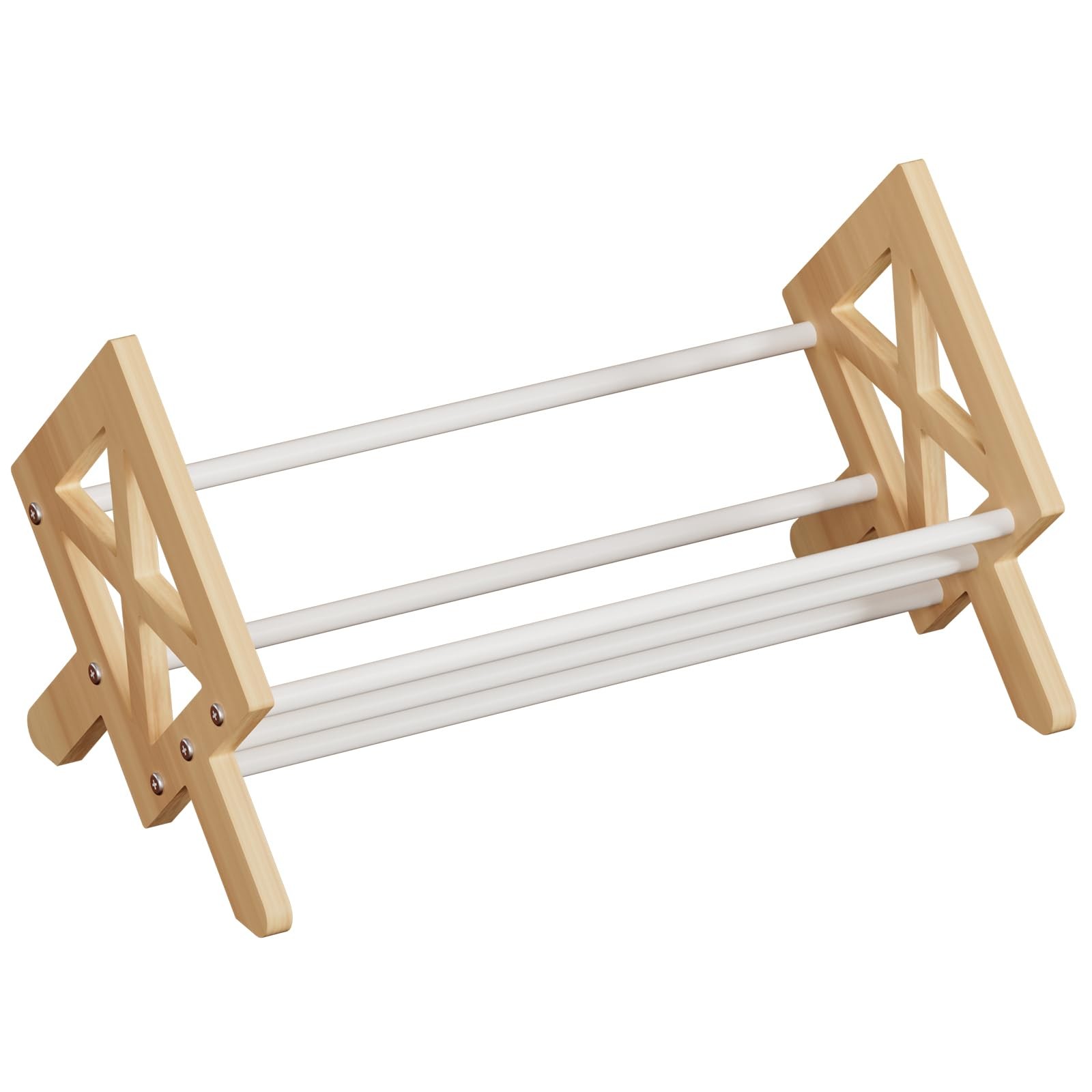 ART-GIFTREE Desktop Bookshelf 15.75 inches x 9.17 x 8.86 inches, White