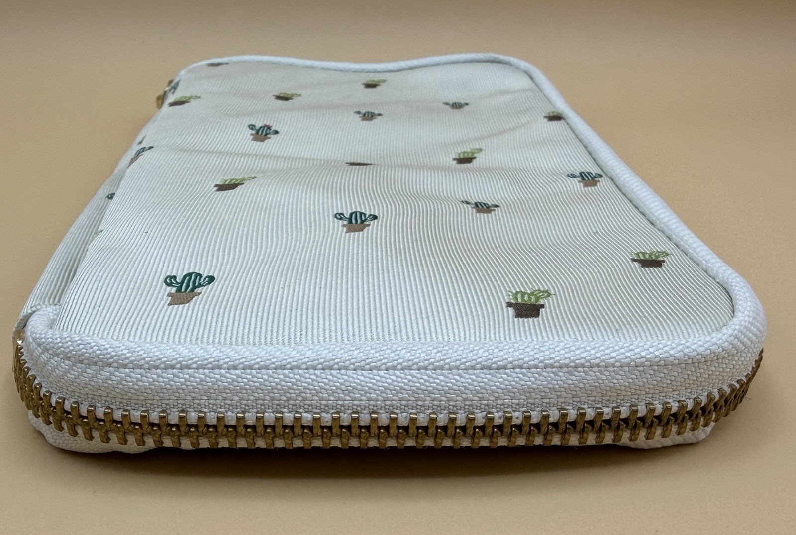 Hobonichi Small Drawer Pouch Bow & Tie Cactus Zip Organizer Wristlet Case