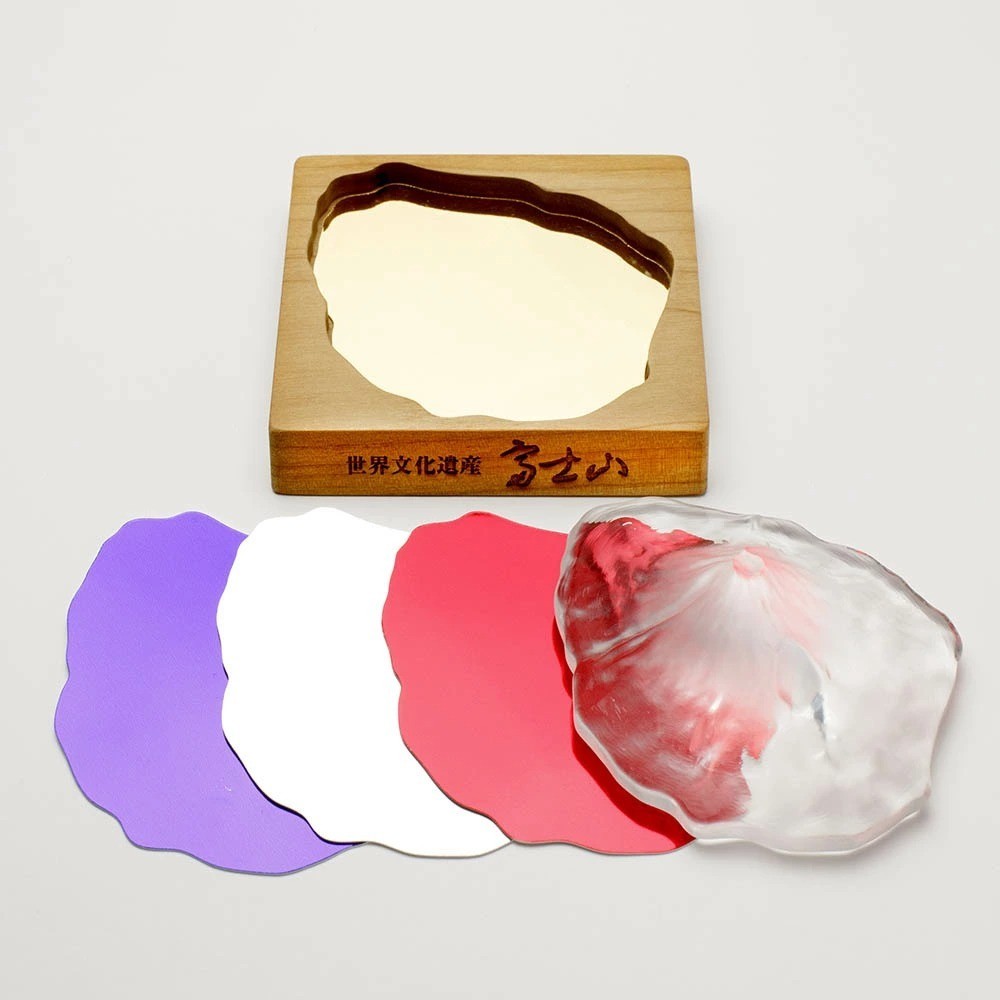 Color-changing Mt. Fuji pen stand Real craft Mt. Fuji NEW JAPAN F/S