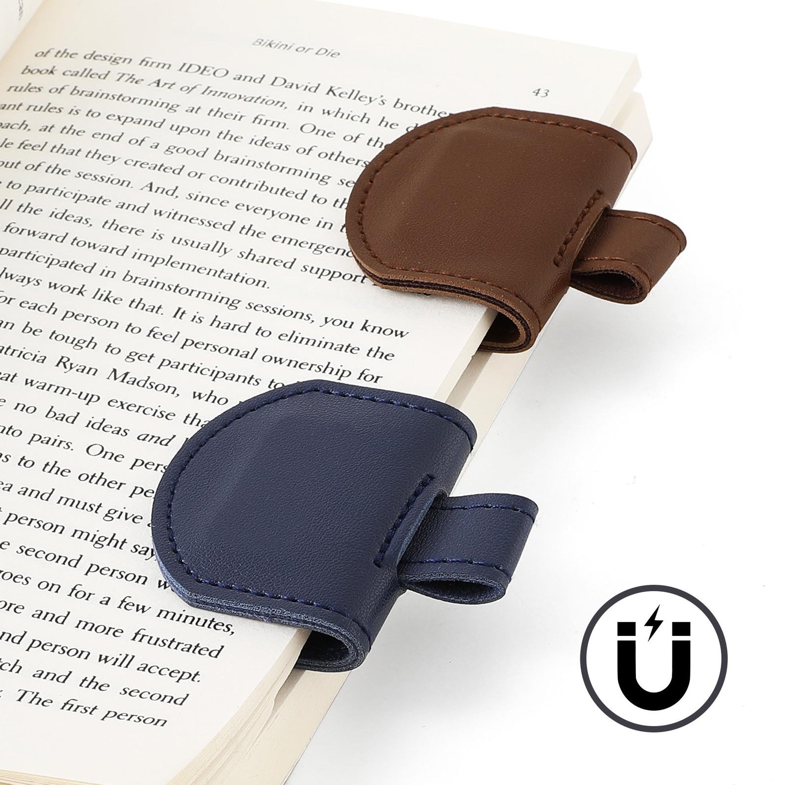 3 Pcs Dark Color Magnetic Pen Holders for Notebook Standard Size
