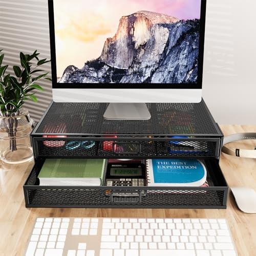 Under Desk Drawer Organizer No Drilling 2 Slide Out Drawer under Table Storage D