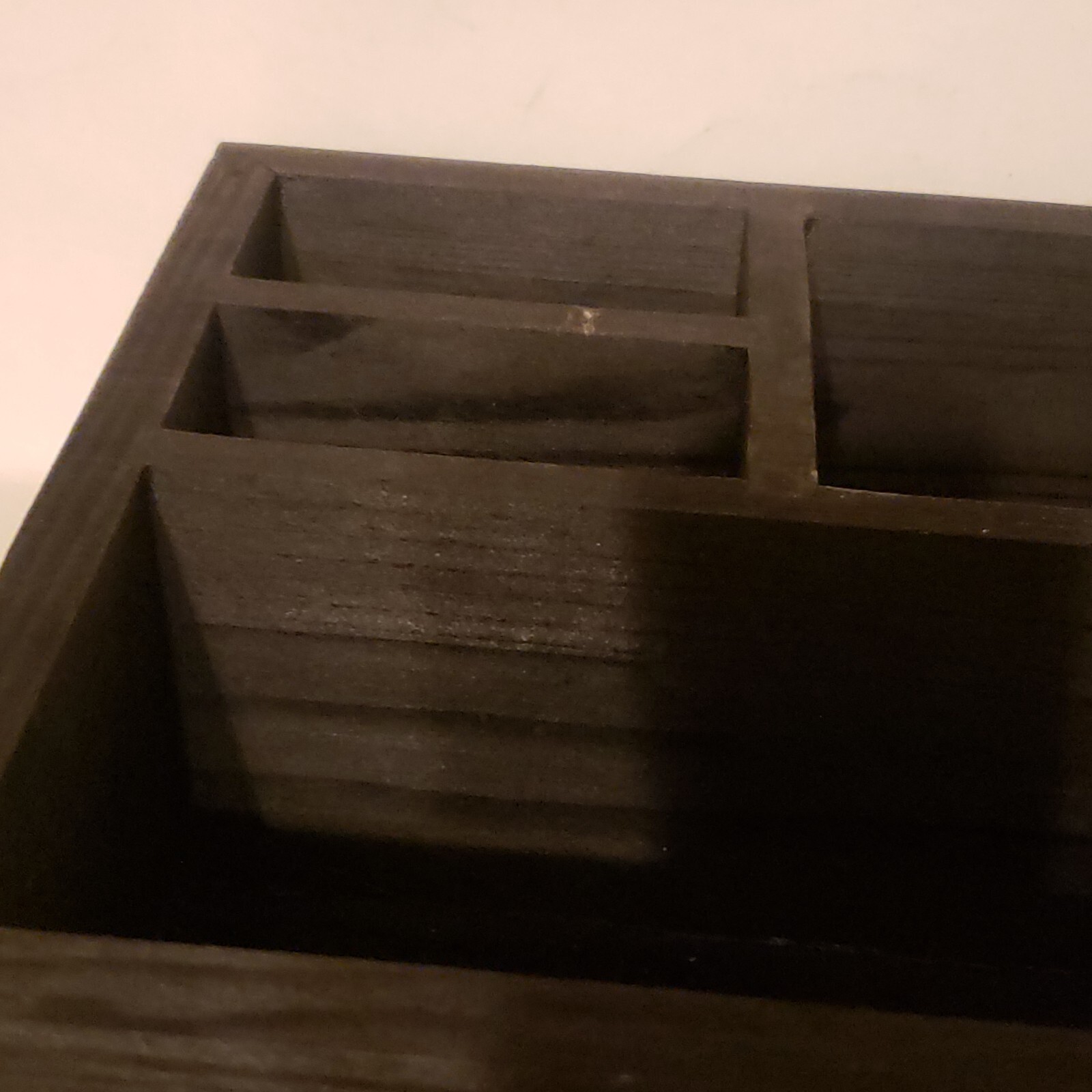 “Coffee Bar” Rustic Wooden Coffee Organizer 12x8x3 Art Deco Storage Display