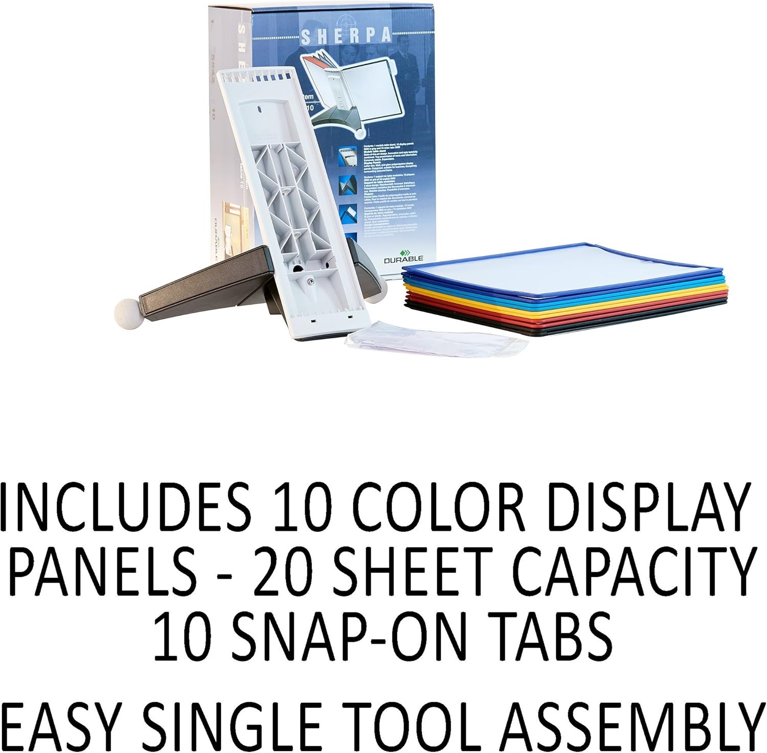 Desktop Reference System W/ 10 Double-Sided Panels Letter-Size 8.5″ x 11″ Inches