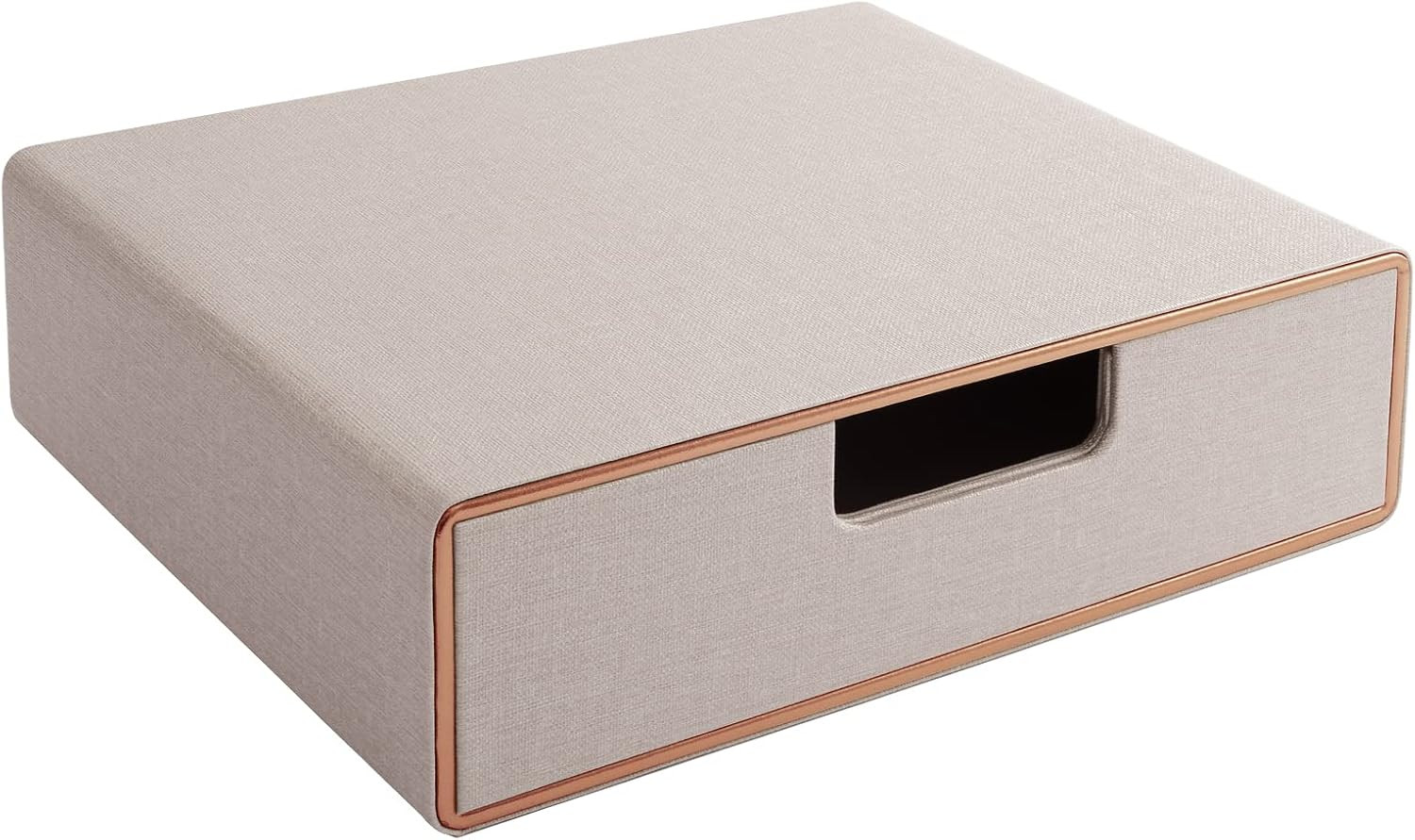 Stackable Drawer Organizer PU Leather Classic Handmade,Organize Home Office Desk