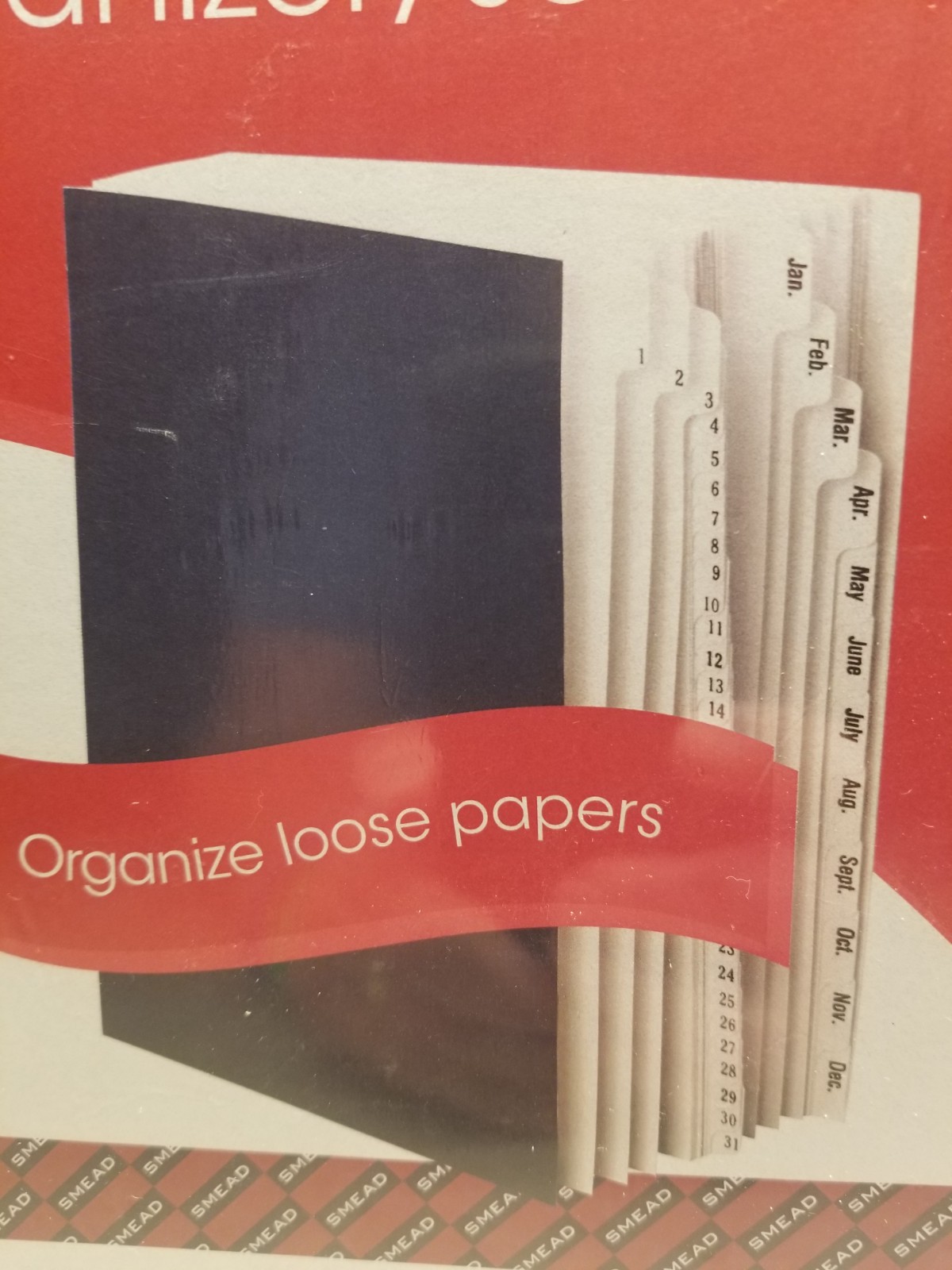 New SMEAD Expandable Office Desk File Sorter Alphabetic A-Z Monthly Desk