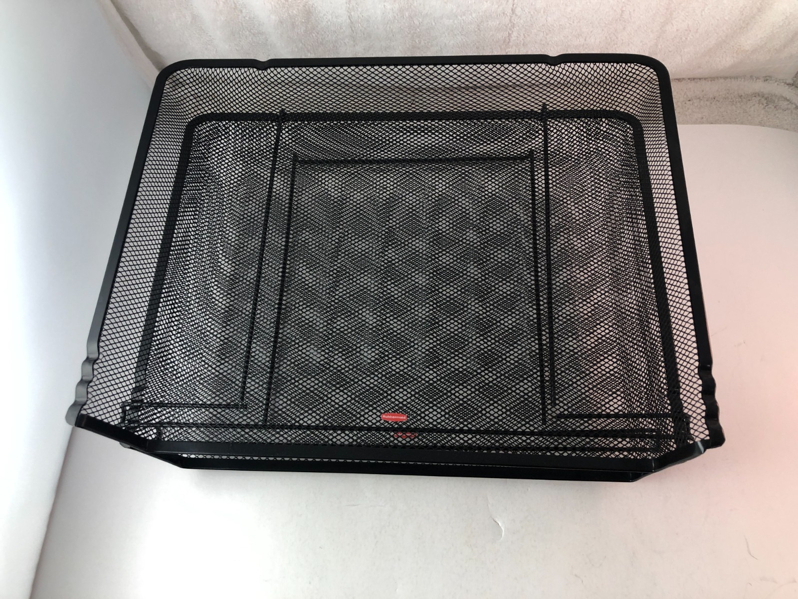 Stackable Metal Mesh Paper Trays Desktop Organizer File Storage Office 2 Pcs.