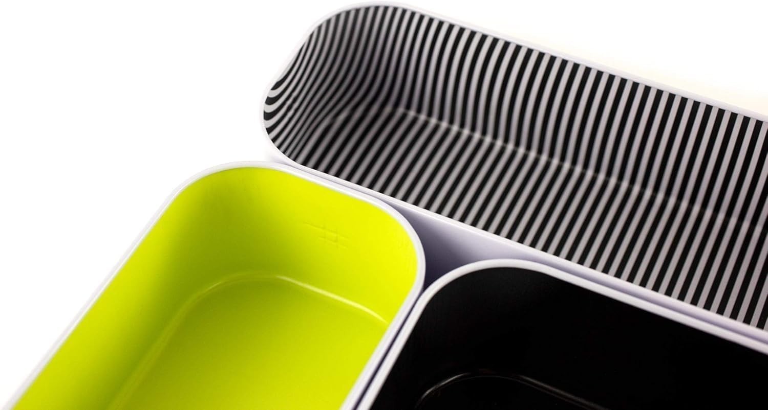 6 Piece Metal Organizer Tray Set for Storing Makeup, Stationery, Utensils, an…