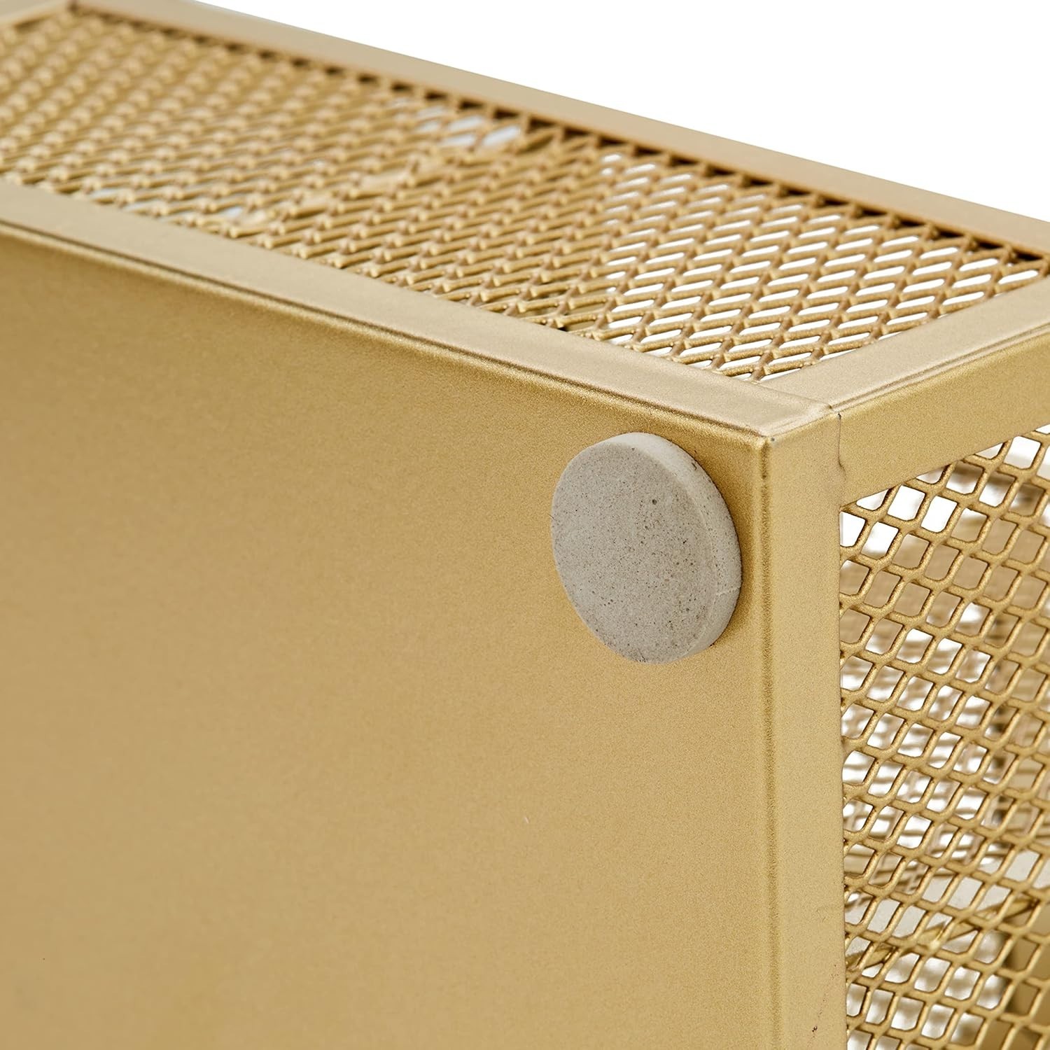Chic Gold Desk Organizer with Drawer – Home & Office Storage