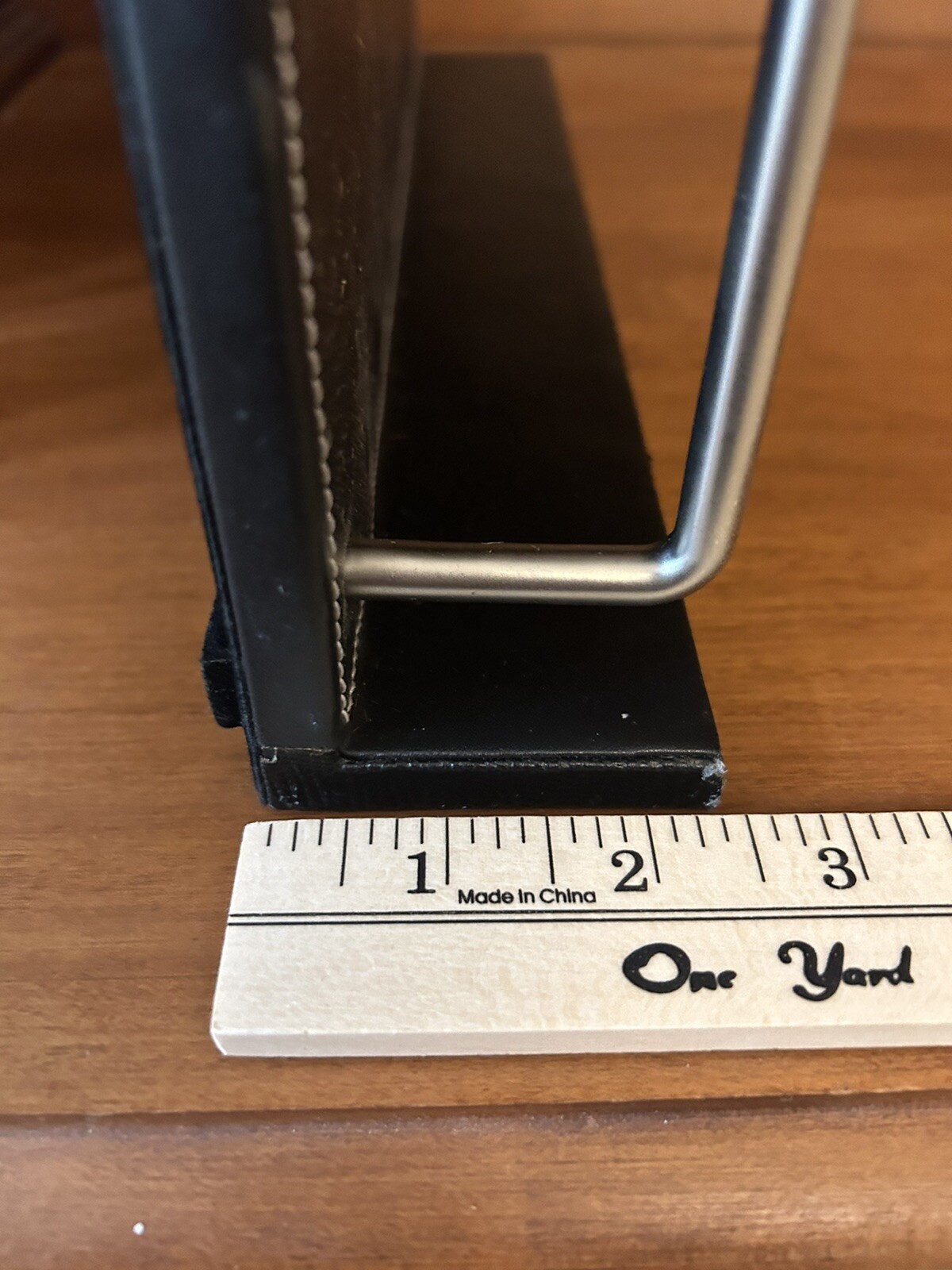 Office Faux Leather Desk Paper Letter Tray Organizer, 13″ x 3.5 x 10.25″