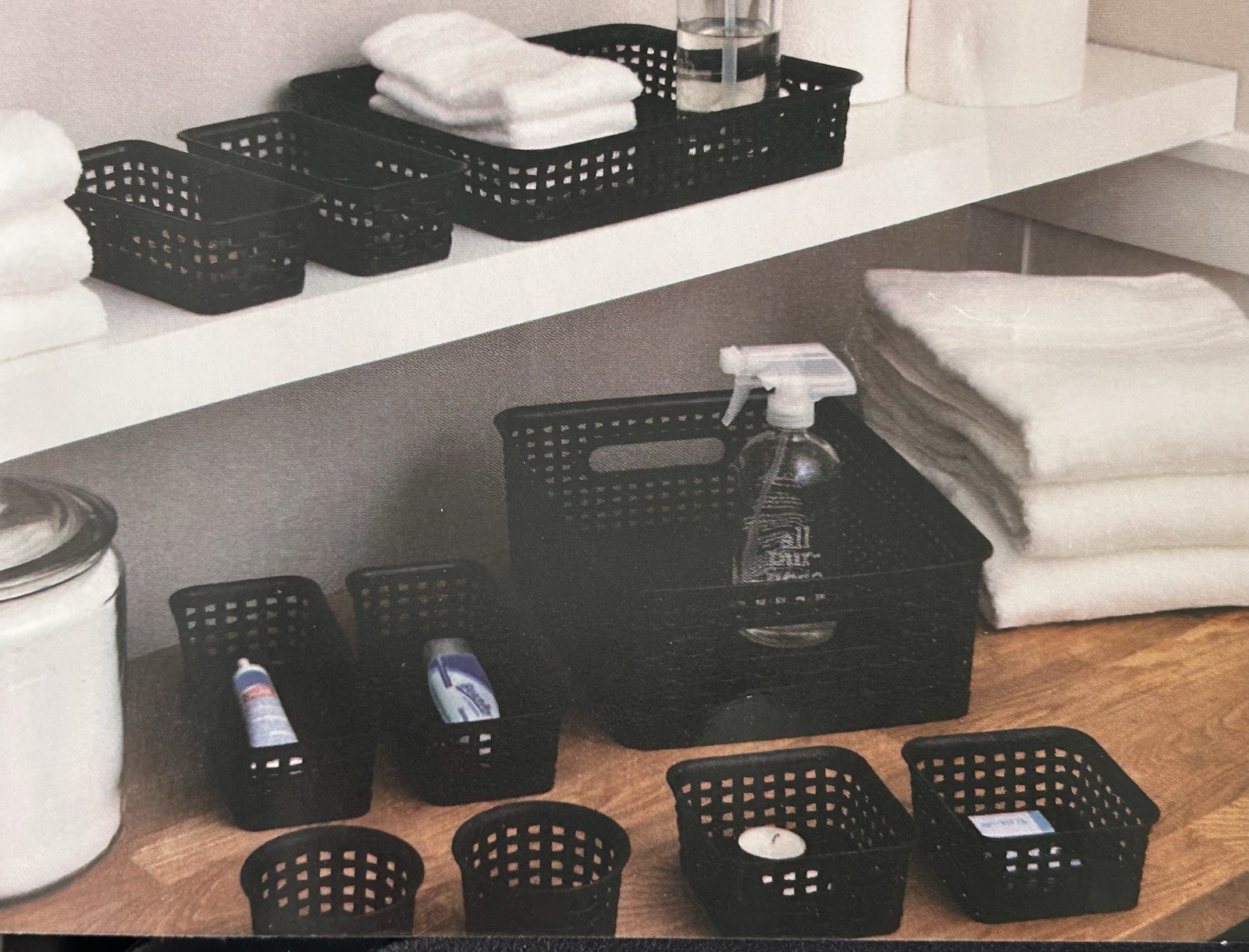 Advantus Thinkspace Plastic Weave Bins Plastic Bins 38398-New